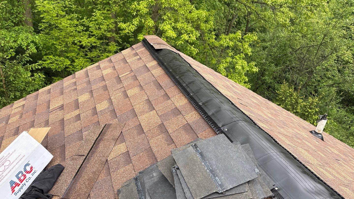 Roof Replacement using Owens Corning Desert Rose by 180 Contractors