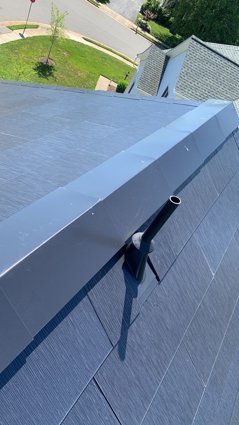 Tesla Solar Roof Replacement using Tesla Solar Roof V3 tiles by American Home Contractors
