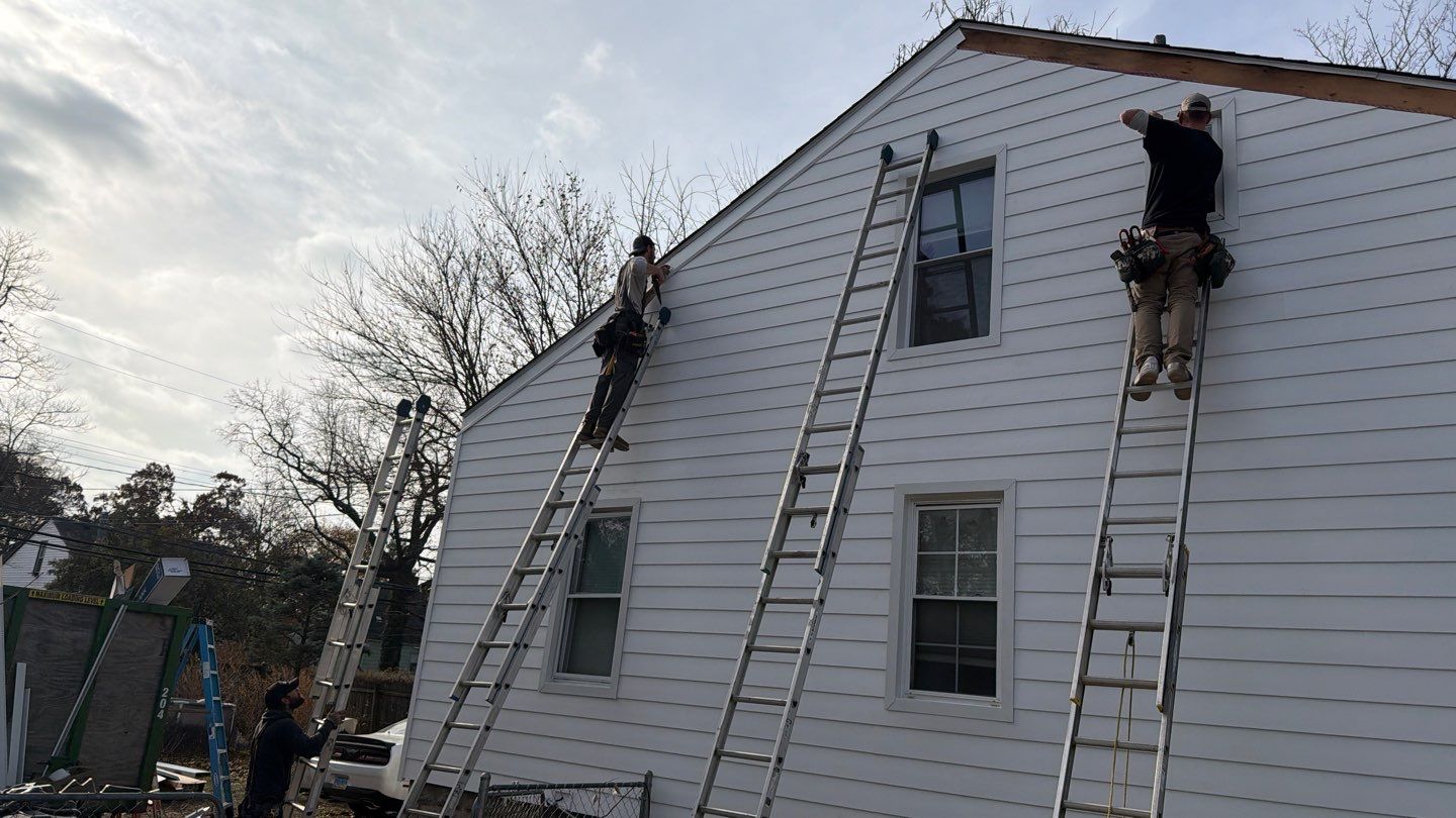 Siding Replacement using Ascend Glacier White by 180 Contractors