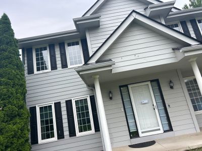 James Hardie Siding Transformation in Omaha with Evening Blue