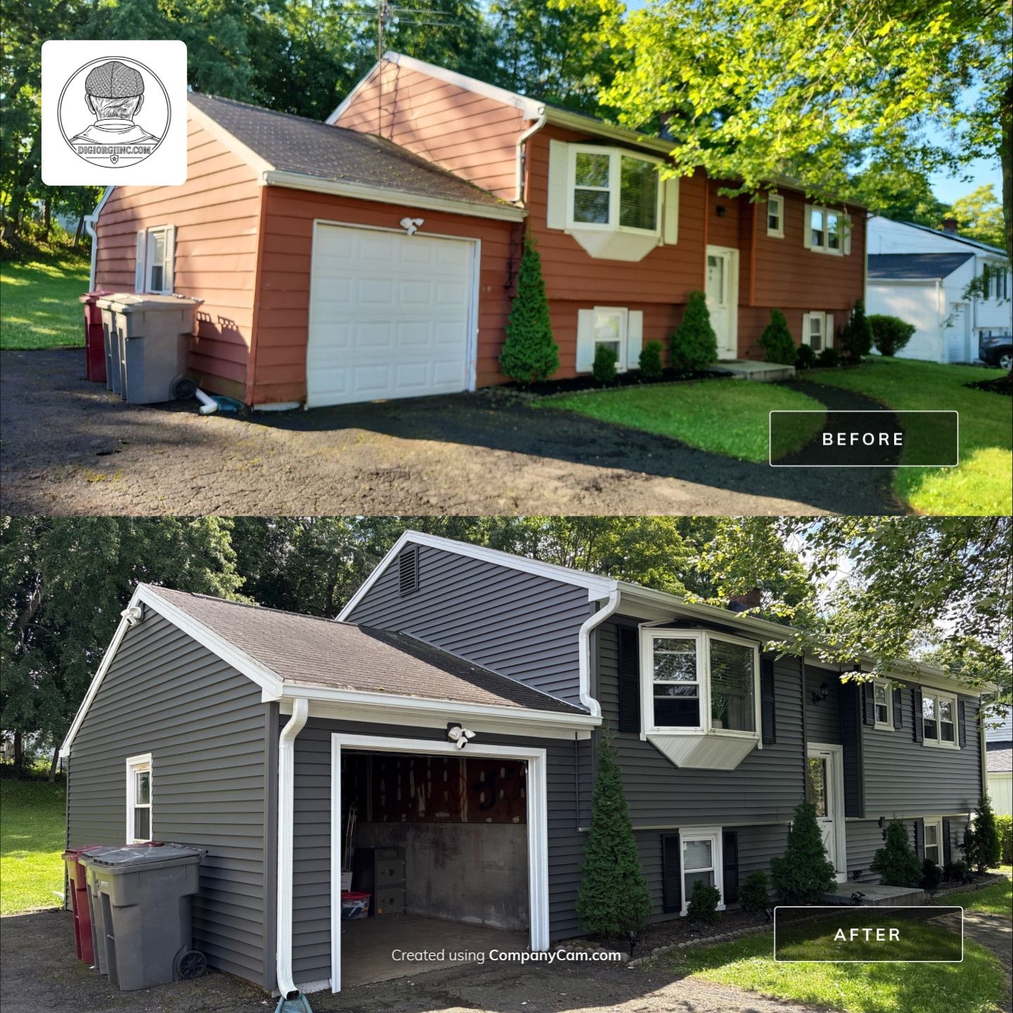 Siding Refreshment Using Cert. Monogram D/4 x 12'6'' Clapboard, Smoky Gray by DiGiorgi Roofing and Siding Inc