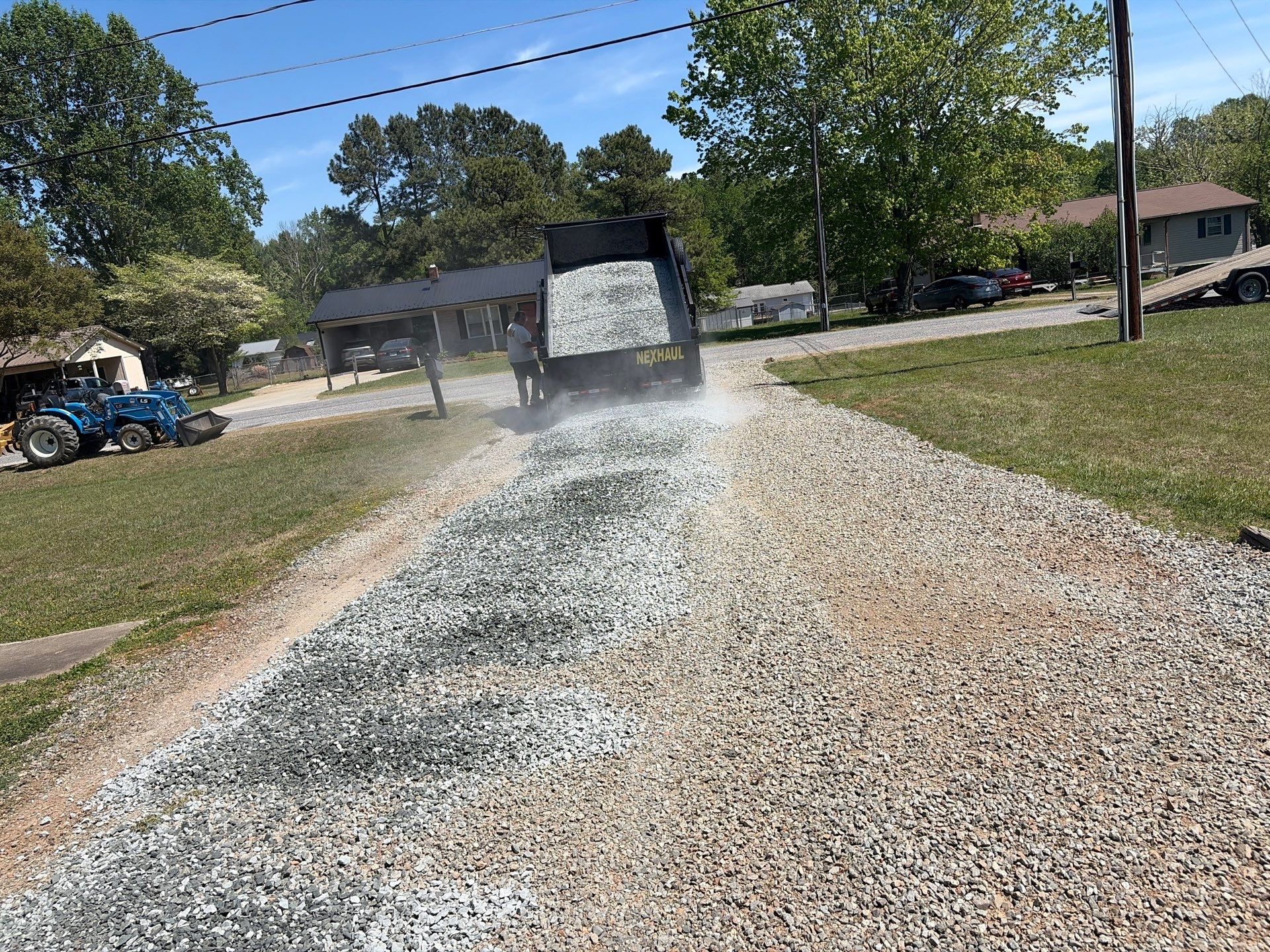 Gravel Driveway Grading and Resurfacing in Thomasville, North Carolina by Four Oaks Grading and Septic, LLC
