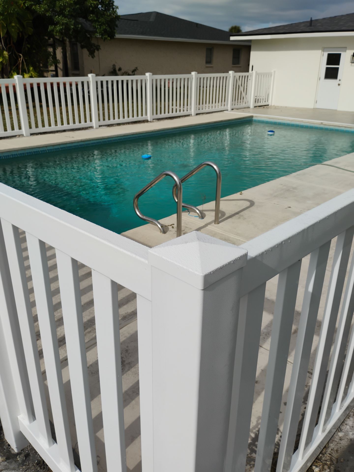 Vinyl Picket Fence for Pool in Port Charlotte by True Fence LLC