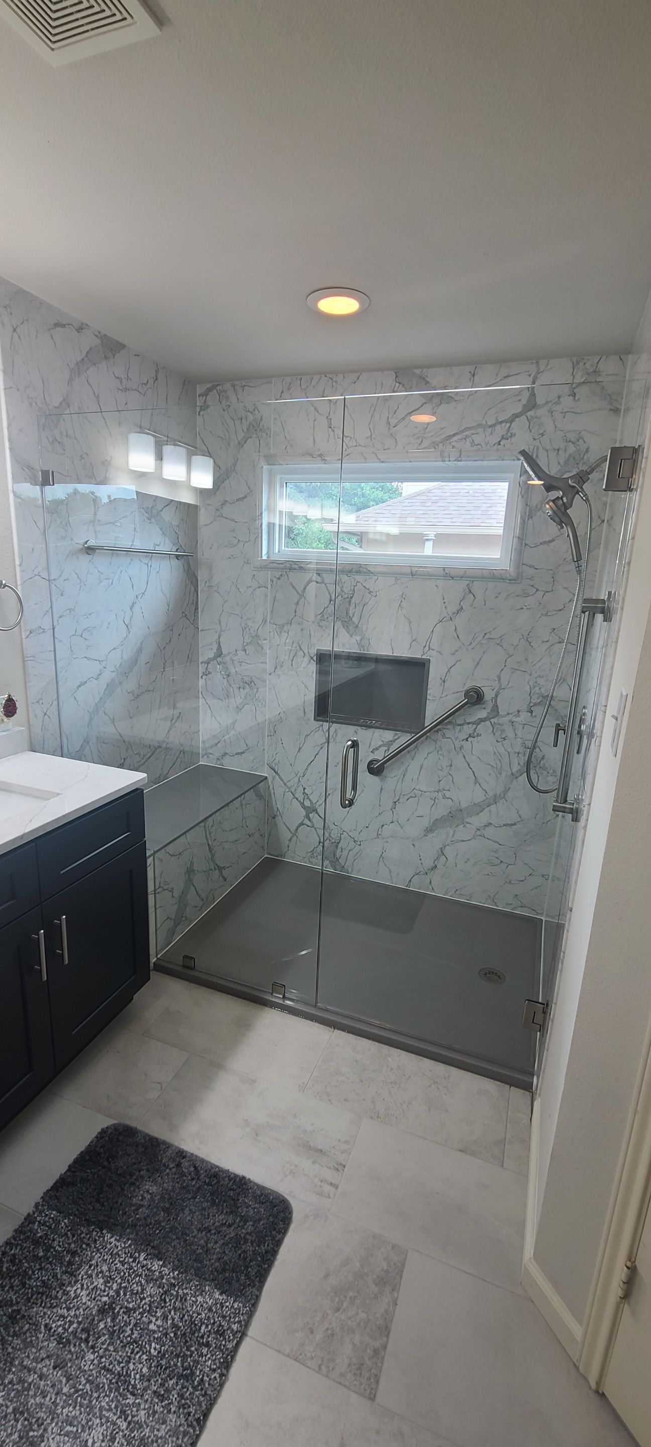 Universal City Shower Before and After by Legacy Bath and Kitchen 