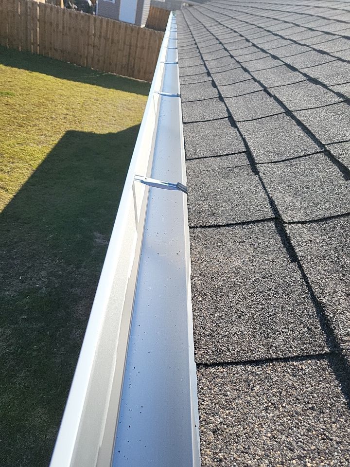 Gutter Installation using White K-Style Gutters by Gutter Professors
