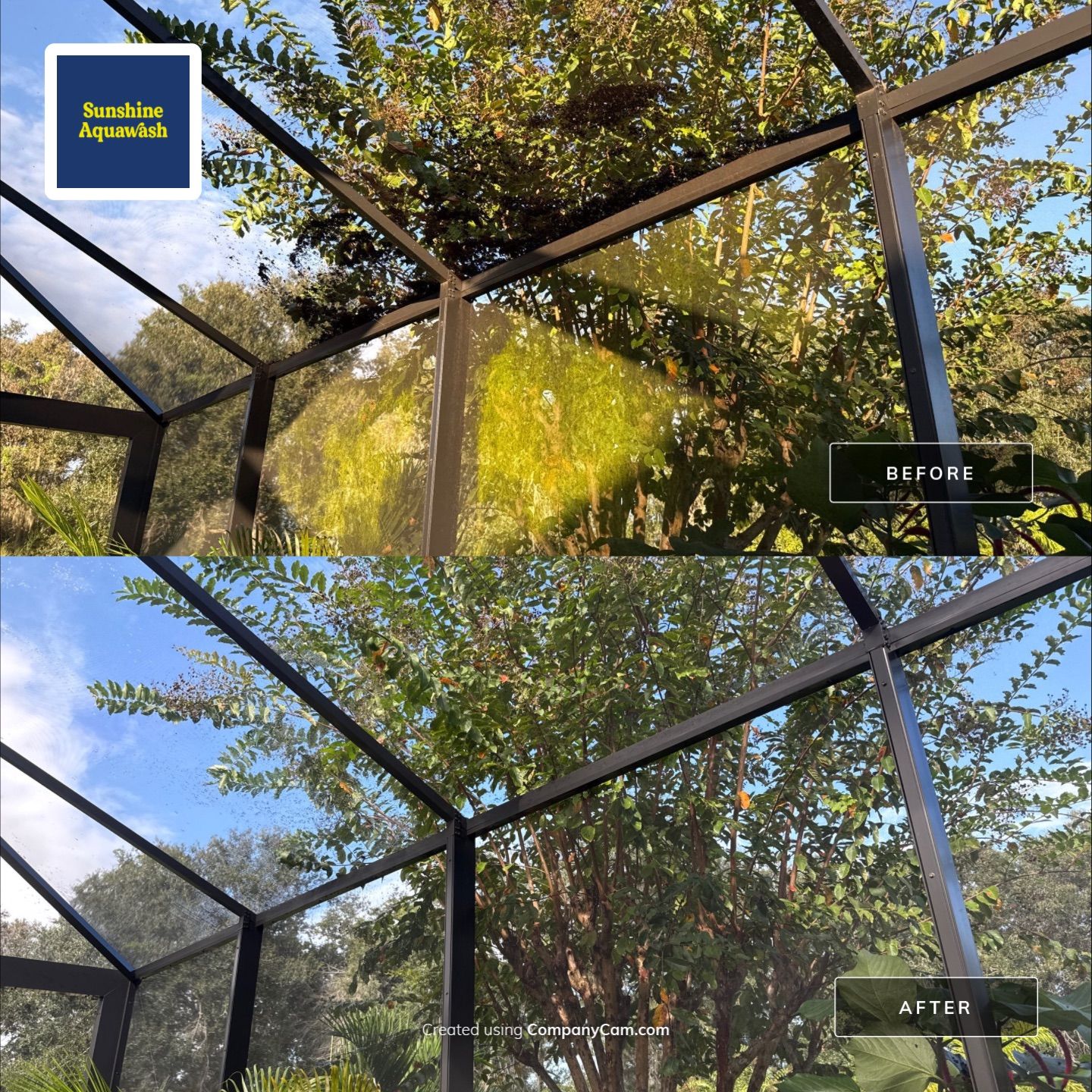Pool Cage Cleaning | Rye Wilderness, Bradenton FL by Sunshine AquaWash