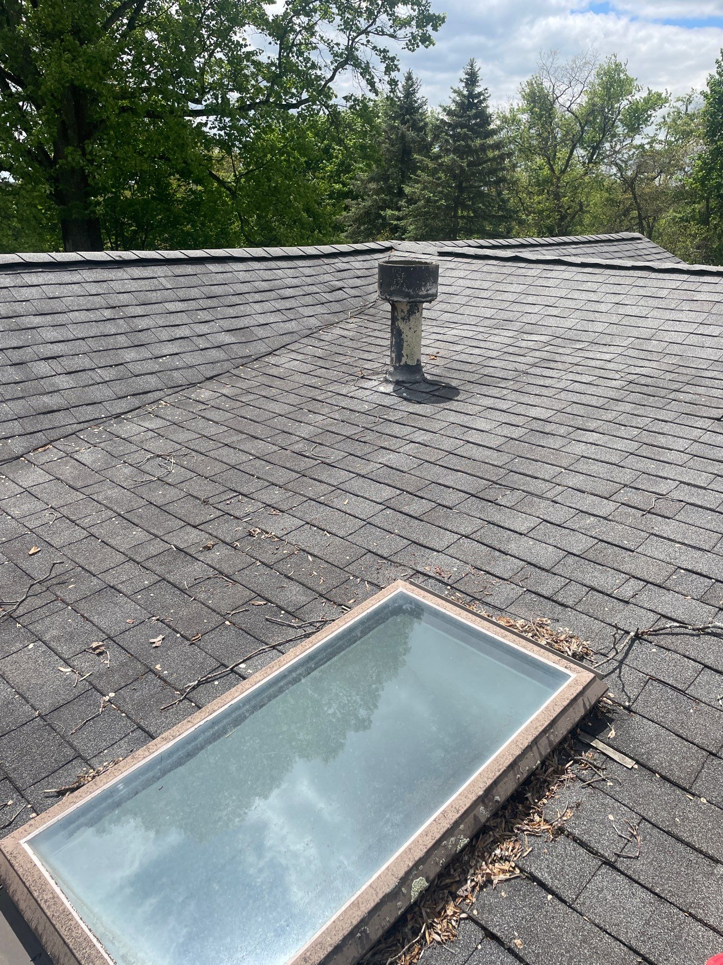 Asphalt Shingle Roof Replacement and Skylight Installation in Glenshaw by Bob Romea Roofing