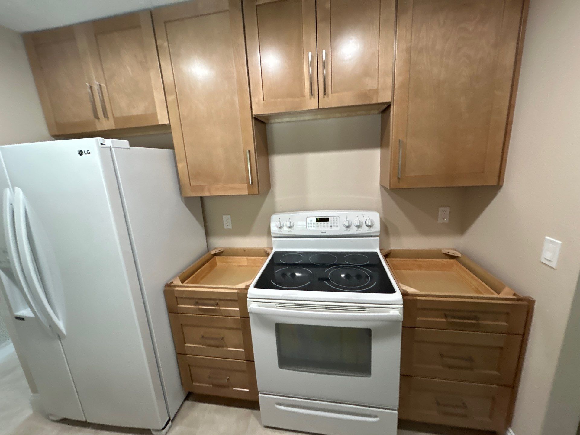 New Sandstone Cabinets with Quartz by Kitchen Tune-Up Lake Mary