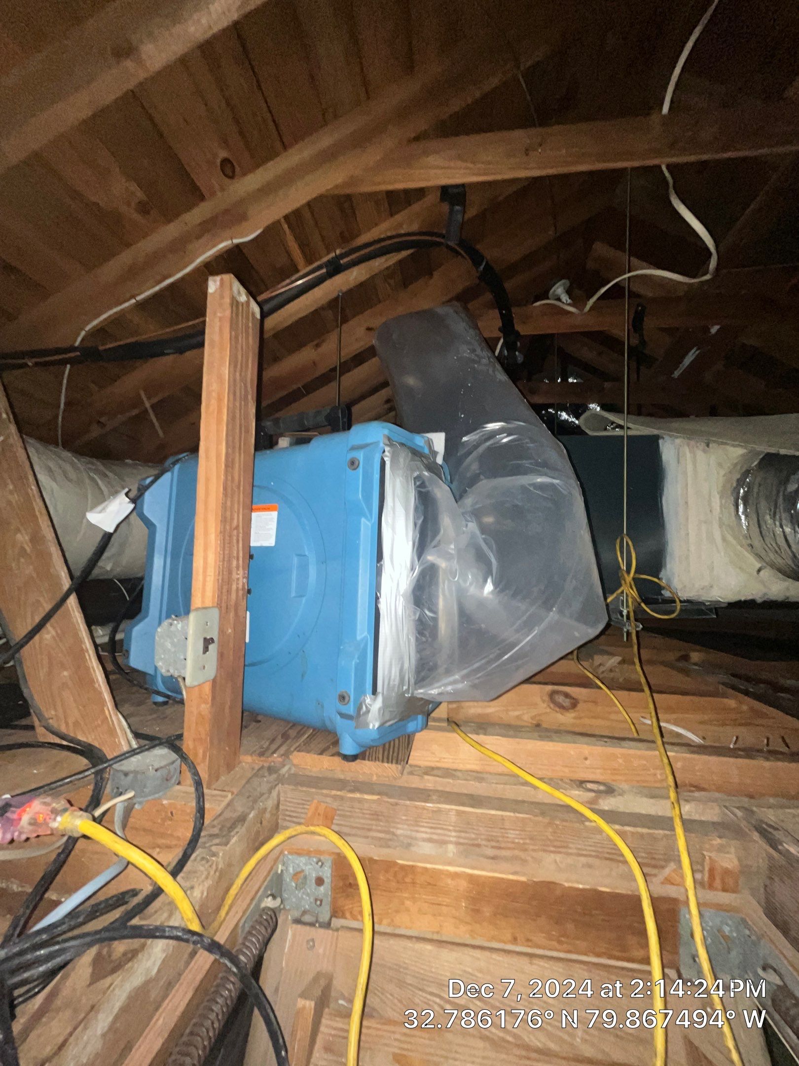 Abatement level clean of non-ACM vermiculite insulation by EAS Environmental, LLC.