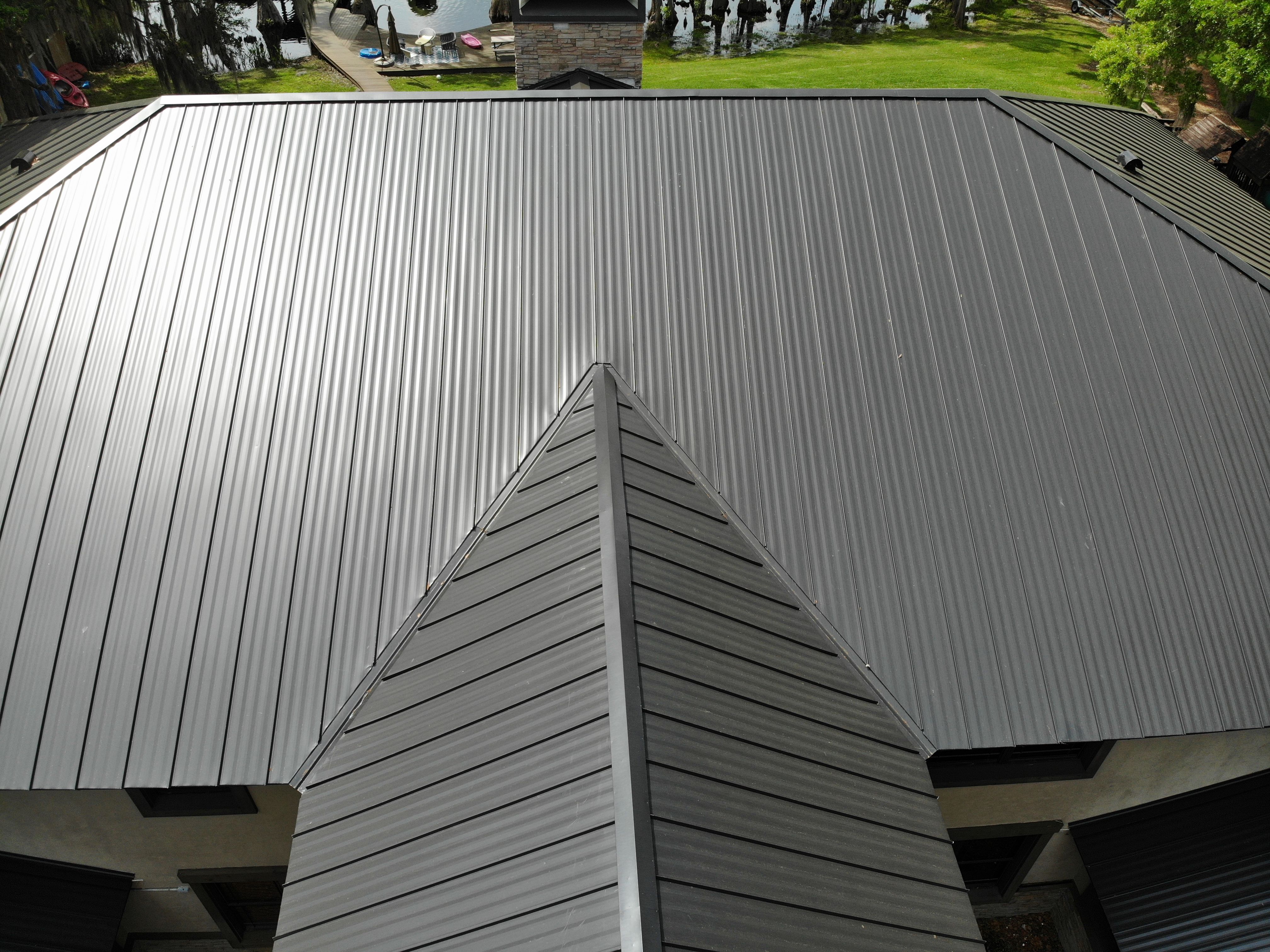 Residential Standing Seam Install in Odessa Florida by International Roofing