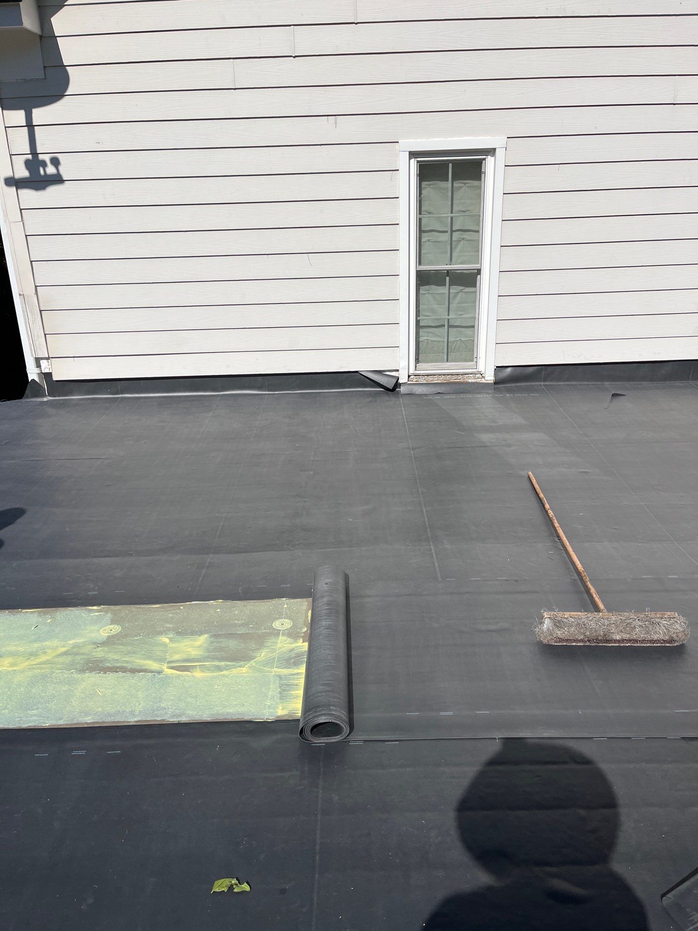 McLean - Residential Flat Roof Replacement with Carlisle Syntec EPDM by RM Banning, Inc.