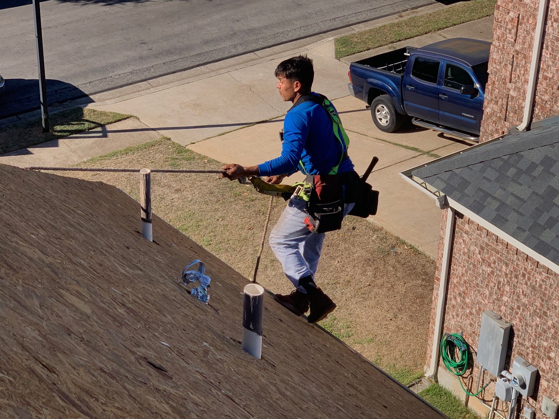 Hail Damage Restoration and Asphalt Shingle Roof Replacement in Austin by Caliber Restoration LLC