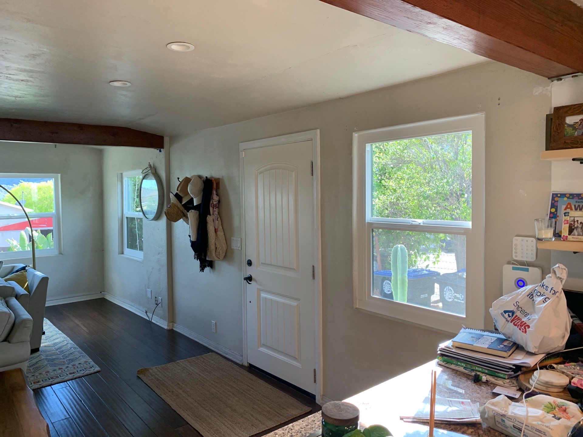 Window Installation using Black Anlin windows by American Window Company