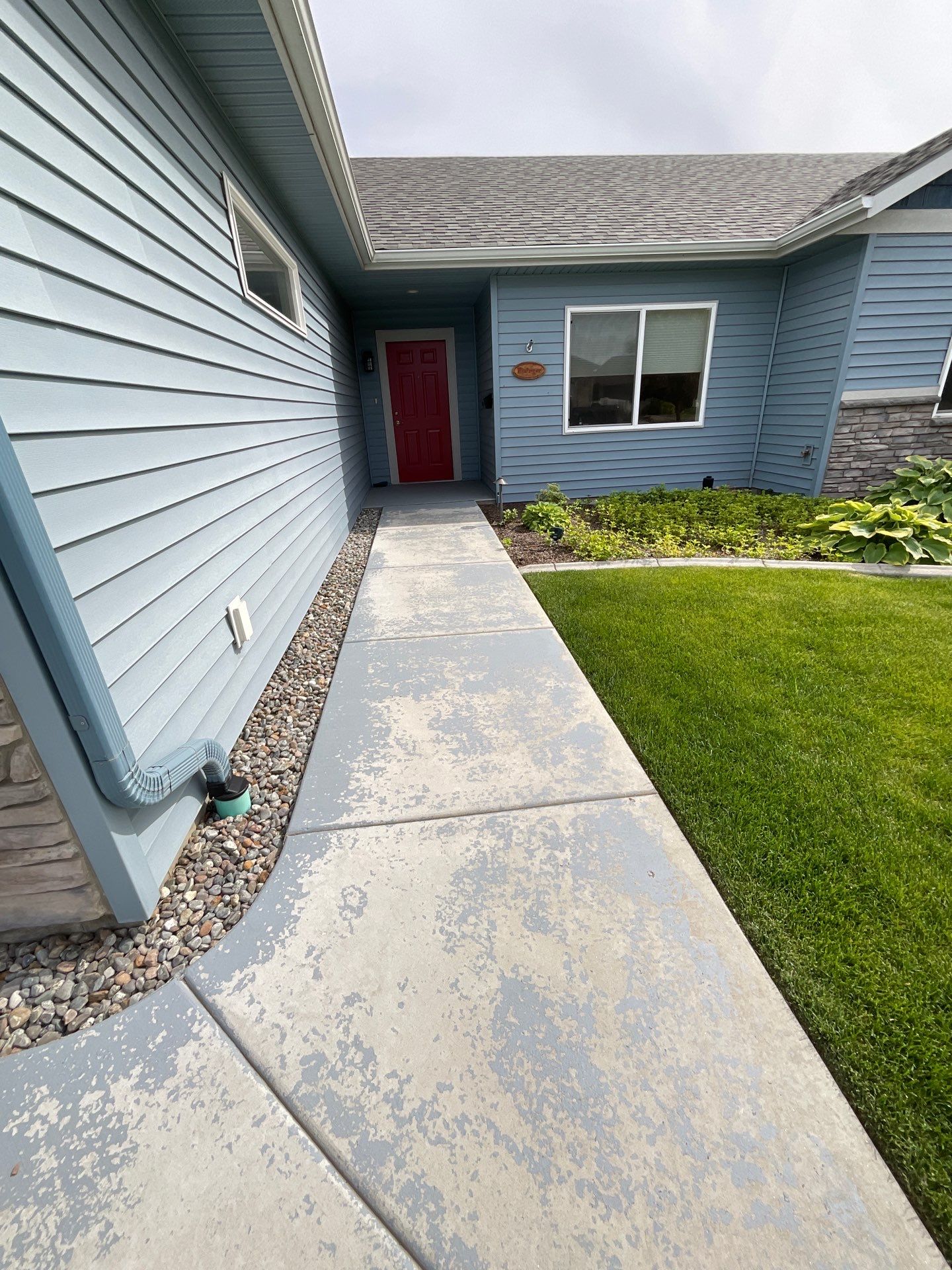 Driveway Transformation using 1/8 Tidal Wave by Croc Coatings, LLC