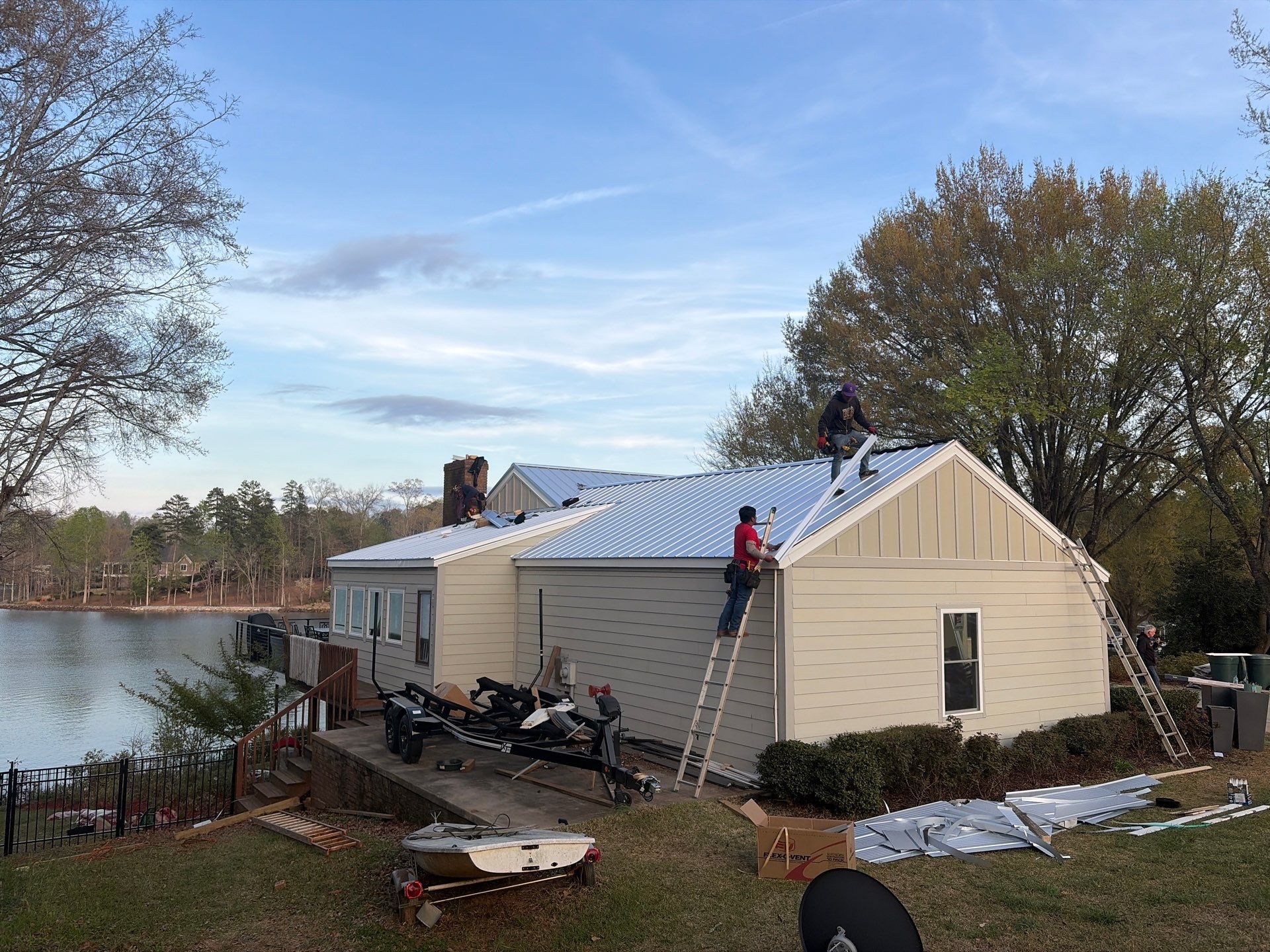 Metal Roof Replacement in Seneca, SC | Lake Keowee | 26-Gauge Galvalume Apex Panel by Roofers LLC