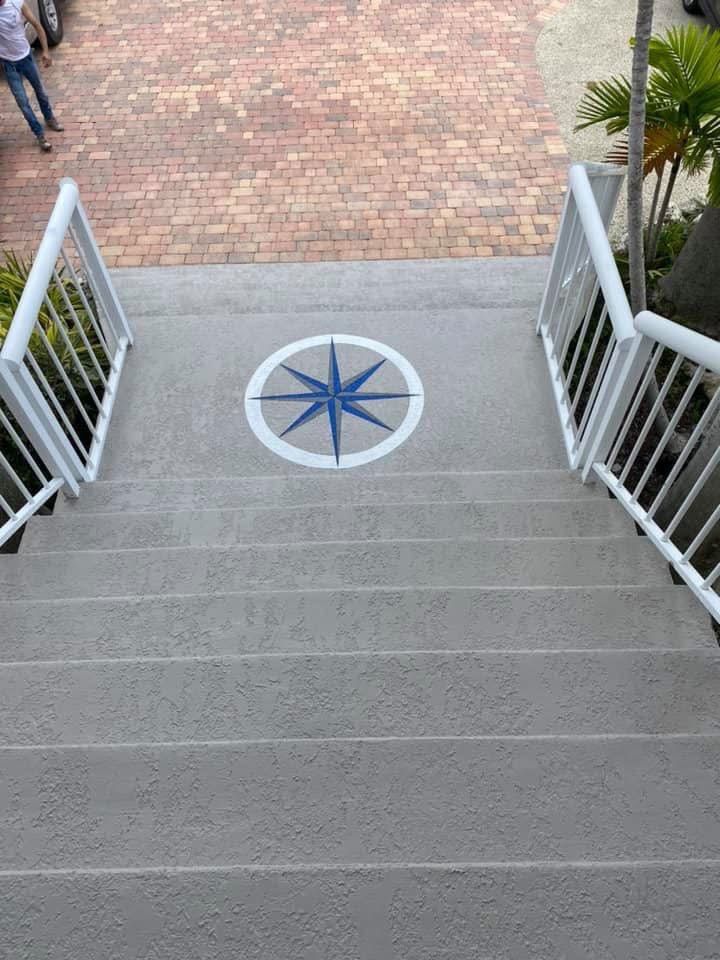 Spray decks completed in Marathon, FL by Tropical Epoxy Coatings & Creations LLC 