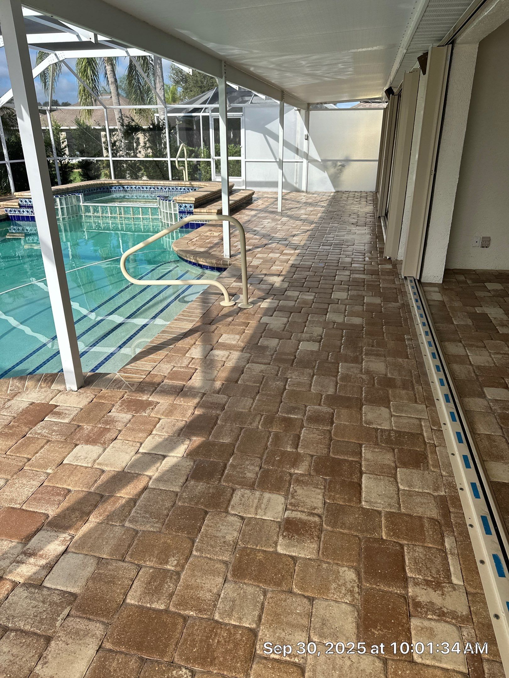 Sun City Center Paver Stripping and Sealing for Pool Deck by Supreme Paver Experts