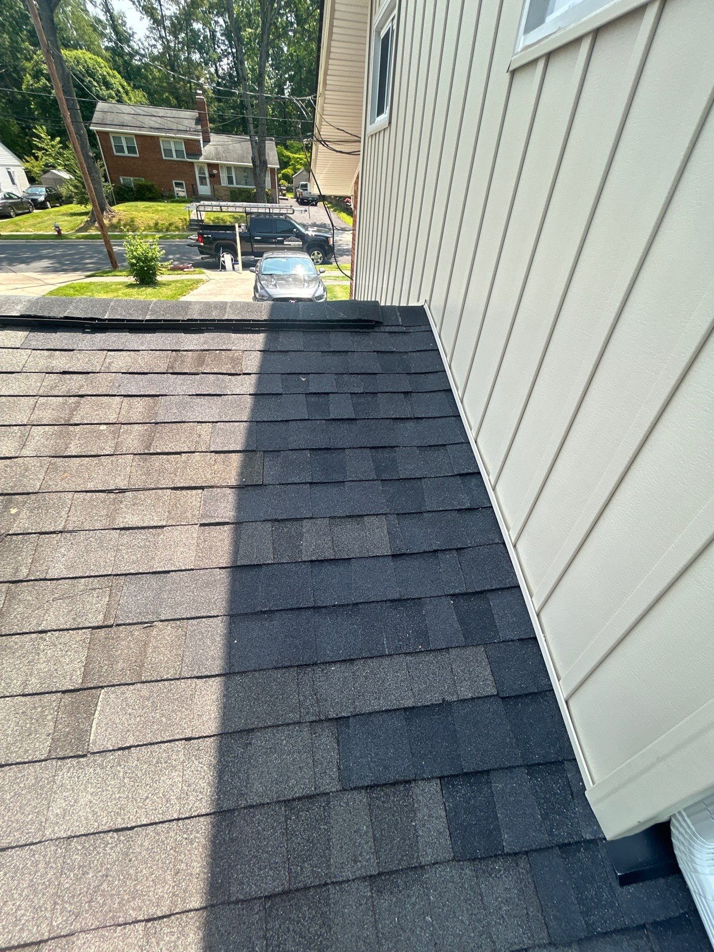 Fairfax: Residential Siding Replacement with CertainTeed 8" Board and Batten Siding in Desert Tan by RM Banning, Inc.