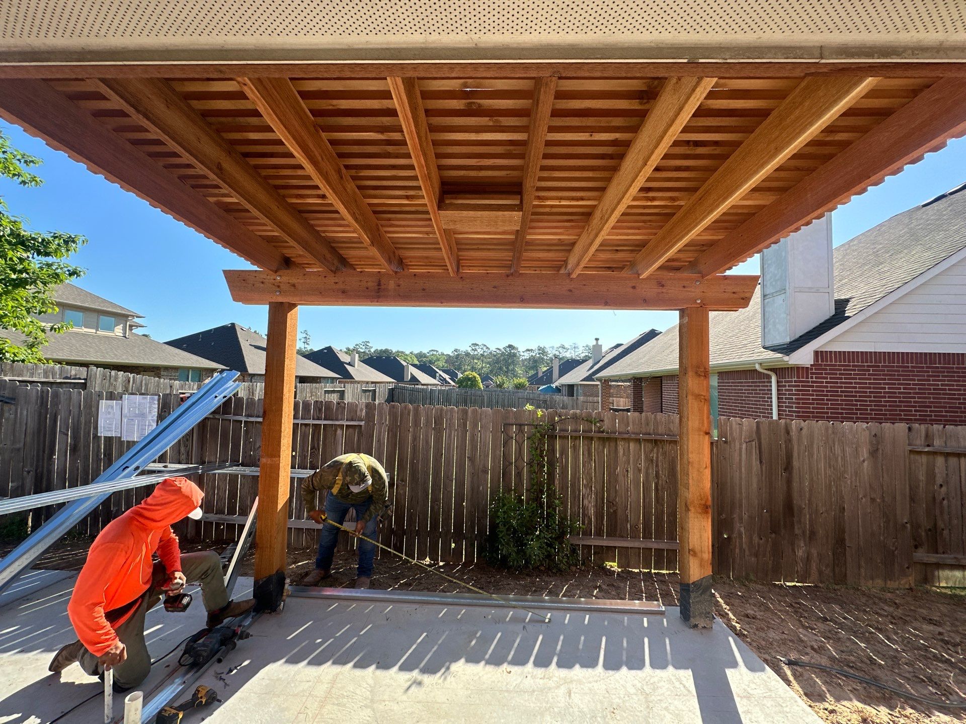 Pergola and Summer Kitchen in Conroe, TX by SophAlx LLC