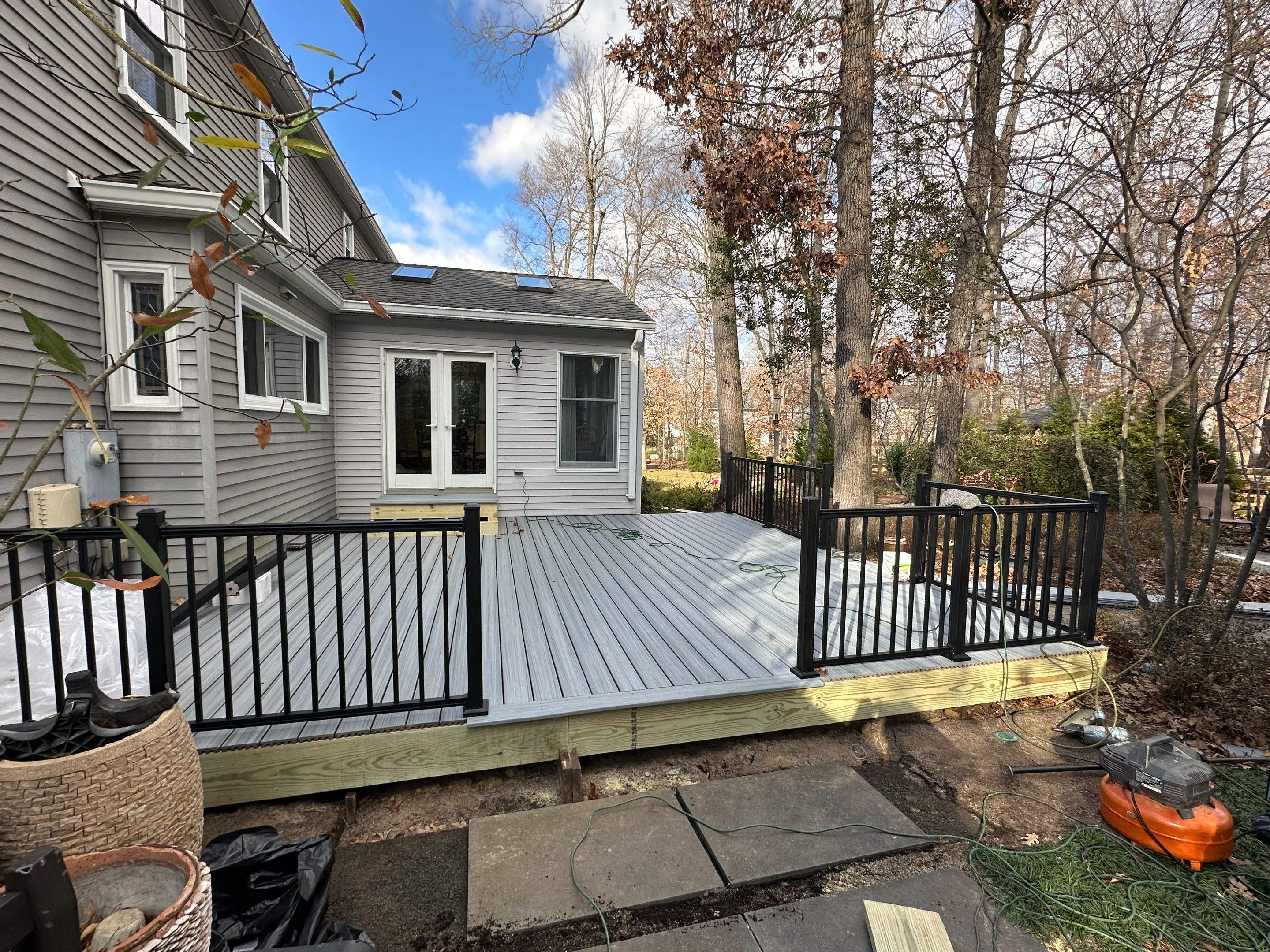 Trex Deck Resurfacing & New Railing in Sterling, VA by Sunburst Construction Inc