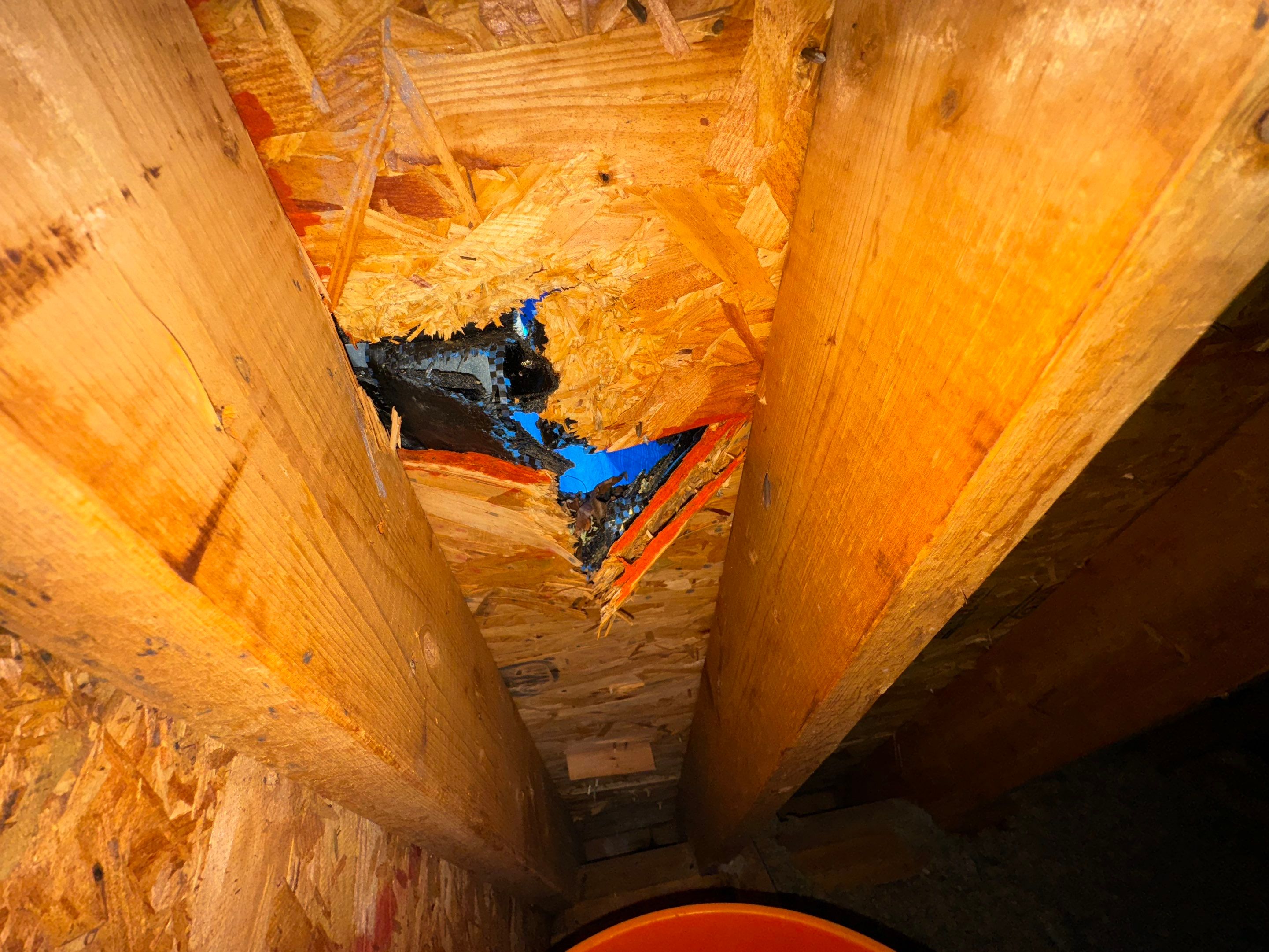 Water Damage Repair due to roof leak by Baxter Professional LLC