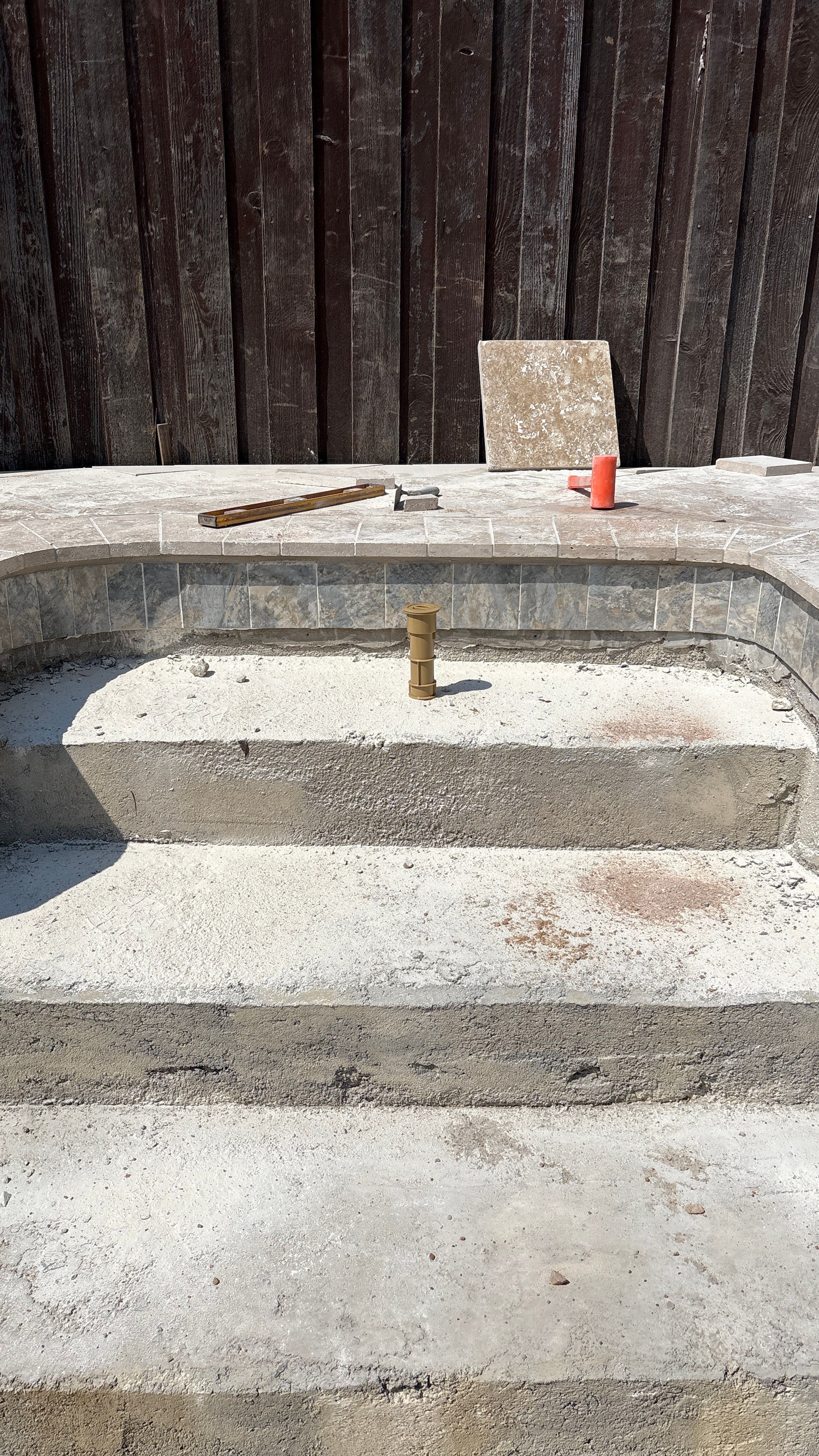 Freeform Pool Remodel with Travertine Deck by Pinnacle Pools and Spas - DFW