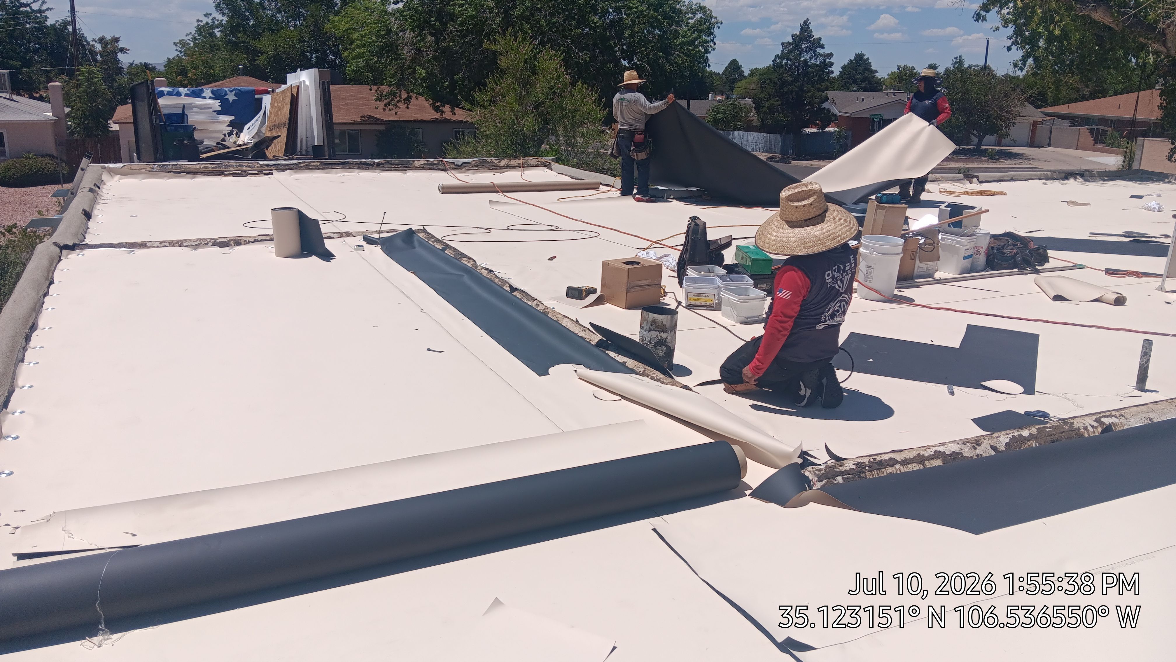 Albuquerque Tar and gravel replaced with Slope and TPO Membrane System by Doyle Roof Masters Inc
