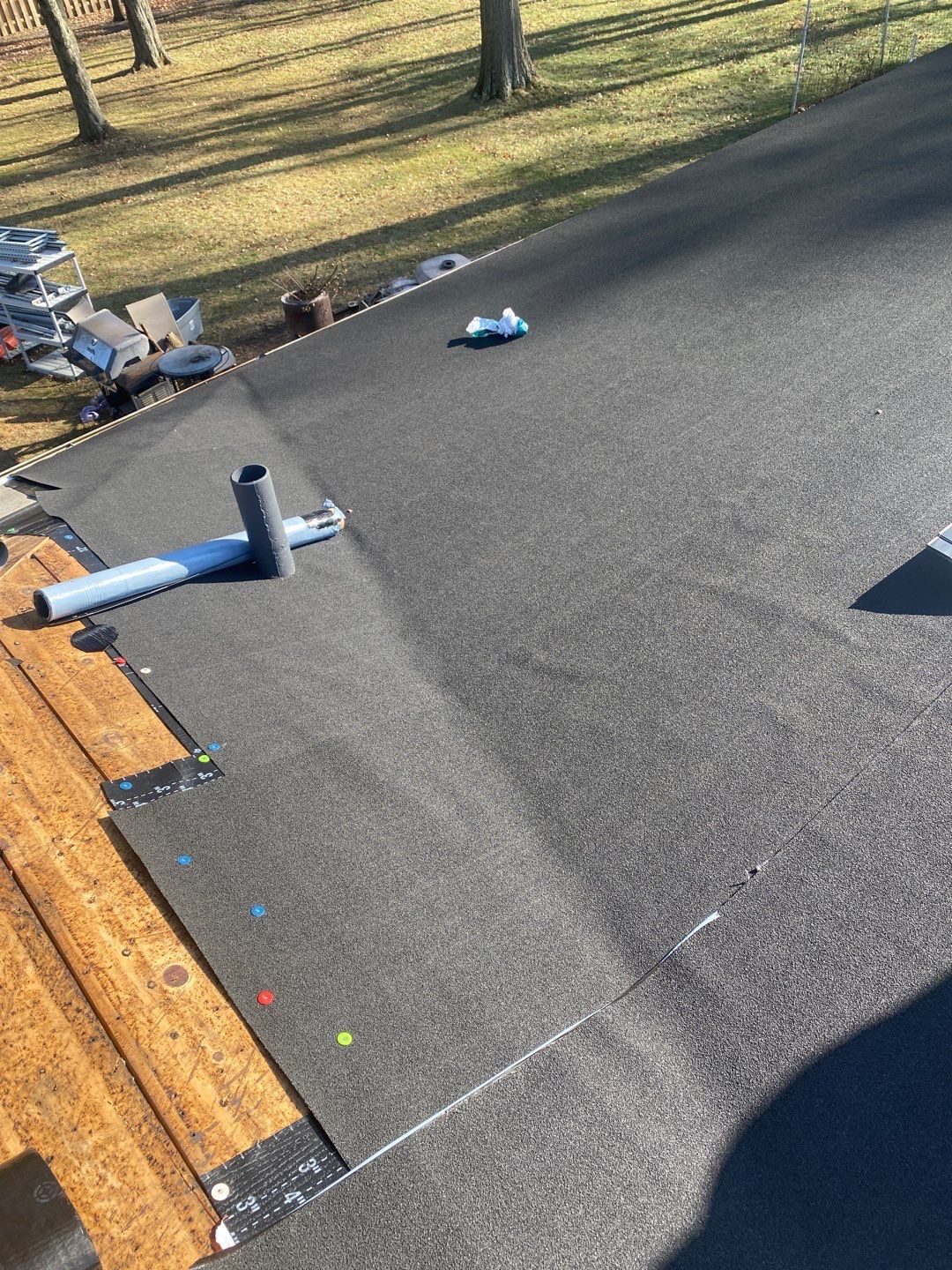 Residential Roofing Installation using Ownens Corning Duration Brownwood by Absolute Roofing and Construction