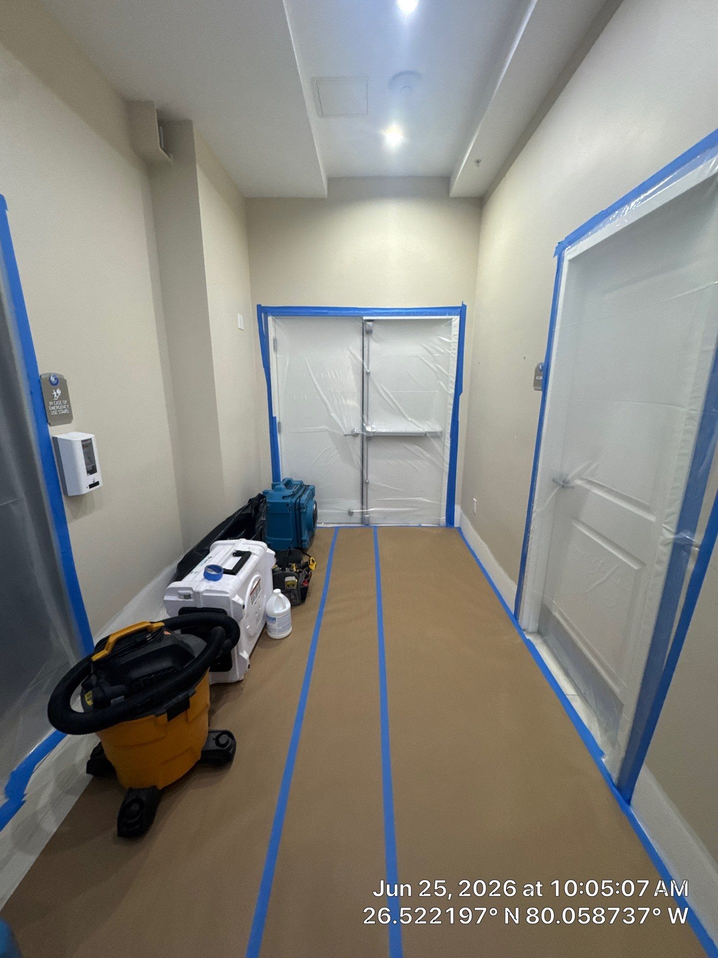 Commercial Water Damage Mitigation and Floor Drying in Boynton Beach by SuperClean 