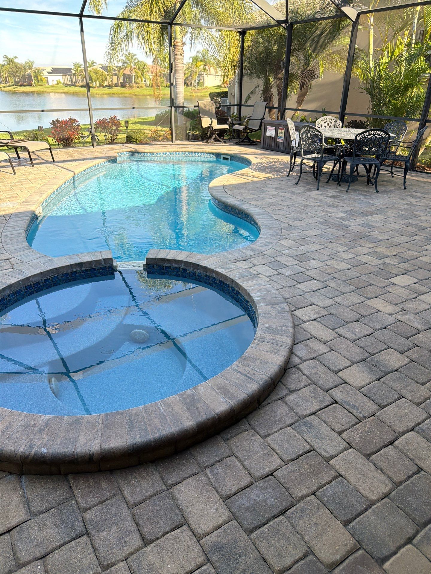 Valencia Lakes Pool Deck Paver Sealing and Restoration by Supreme Paver Experts