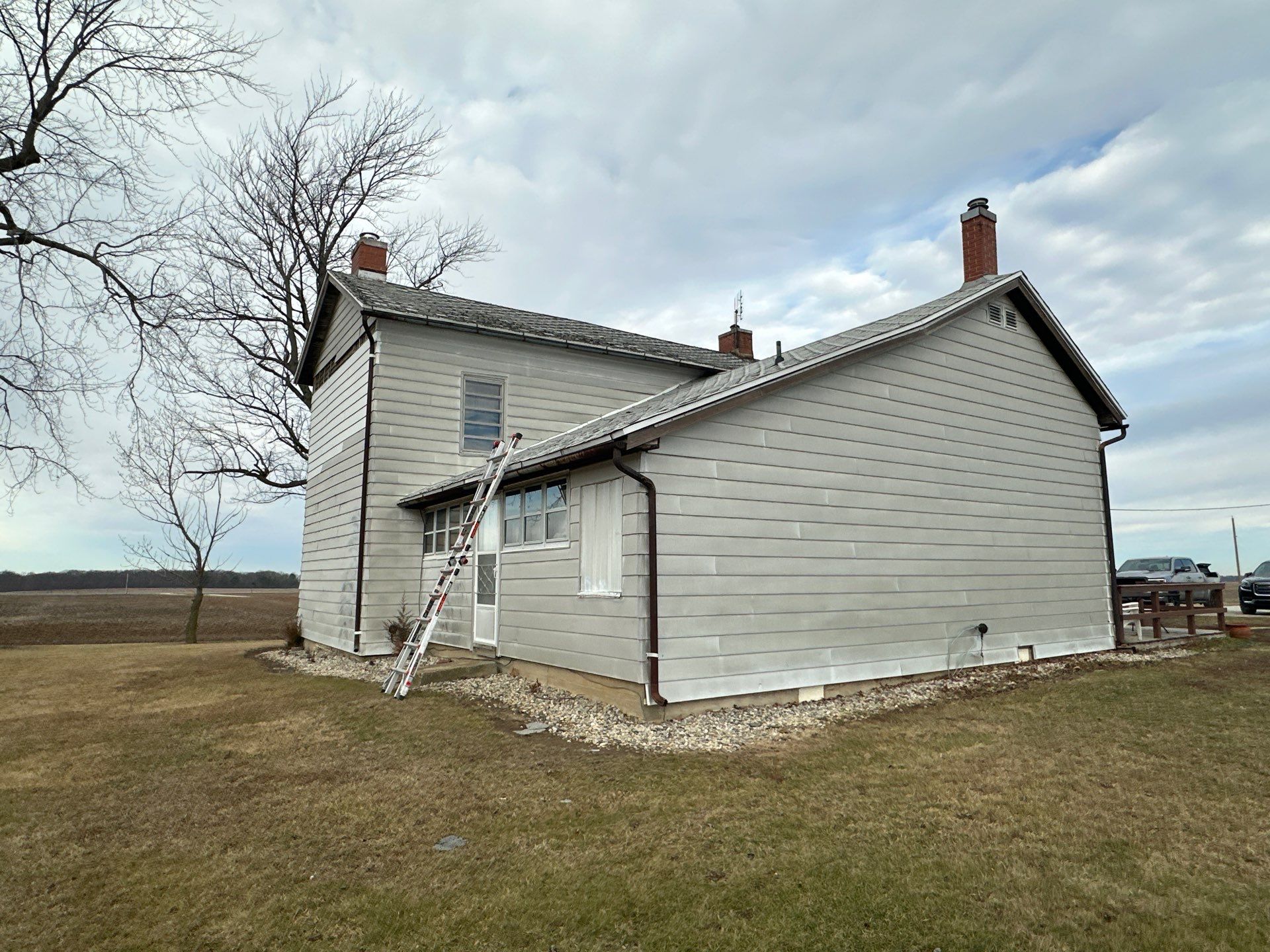 Mechanically Seamed Standing Seam Metal Roof in LaFontaine, Indiana Farmhouse Renovation by 4Ever Metal Roofing