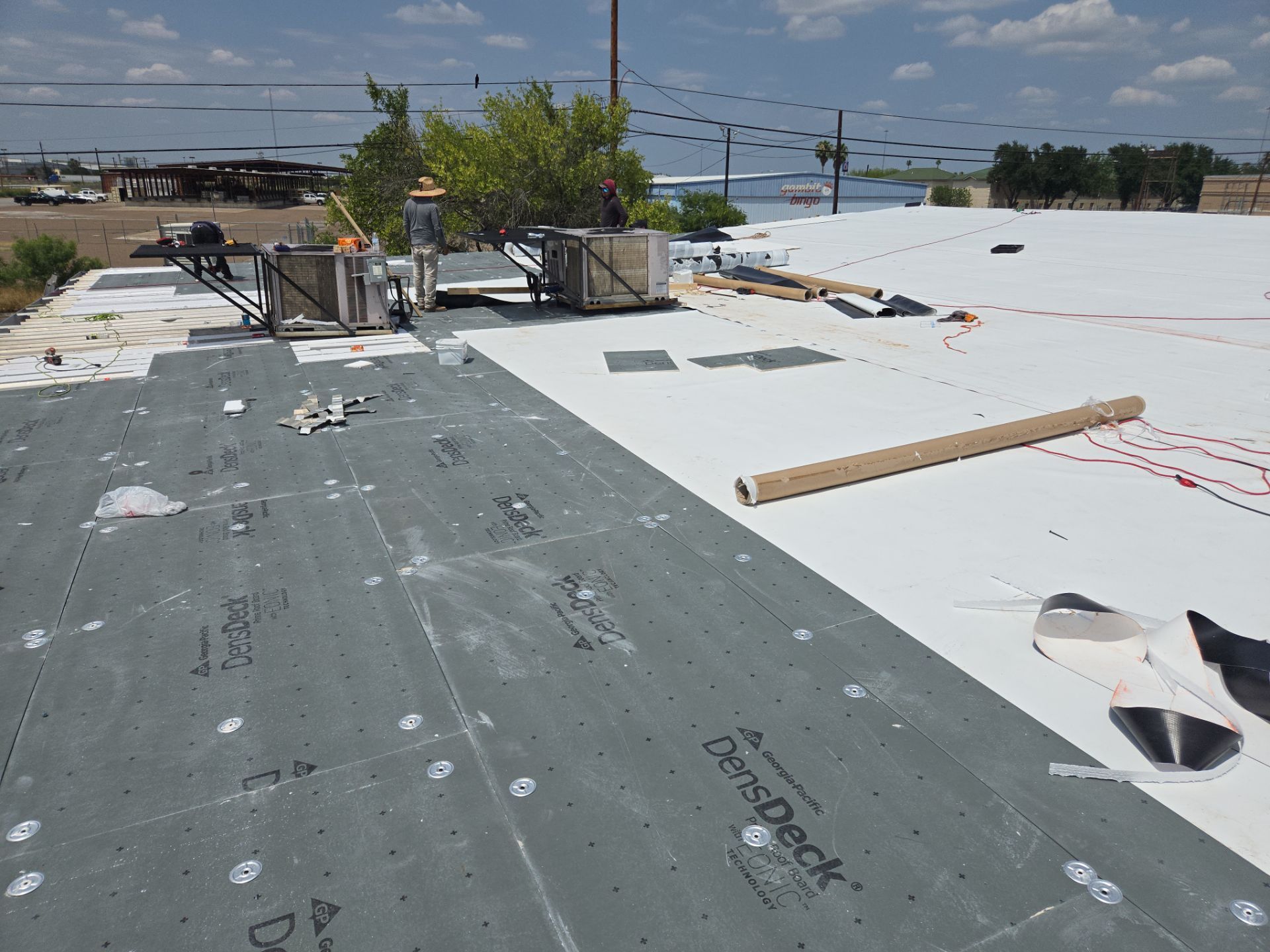 TPO Retrofit Roofing System Over Metal by JM Flores Roofing & Construction, Inc