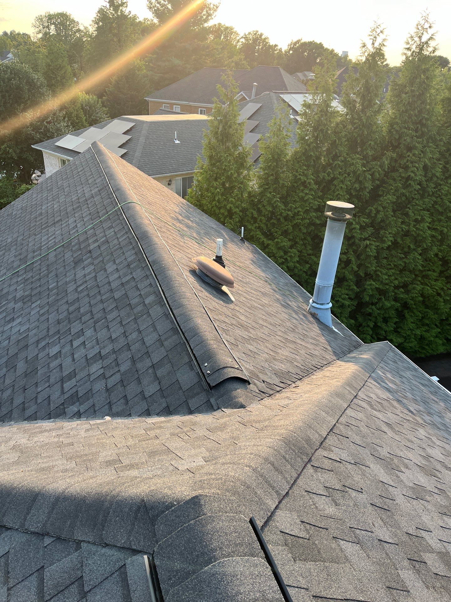McLean: Residential Roof Installation with Landmark Pro Designer Shingles in Max Def Moire Black by RM Banning, Inc.