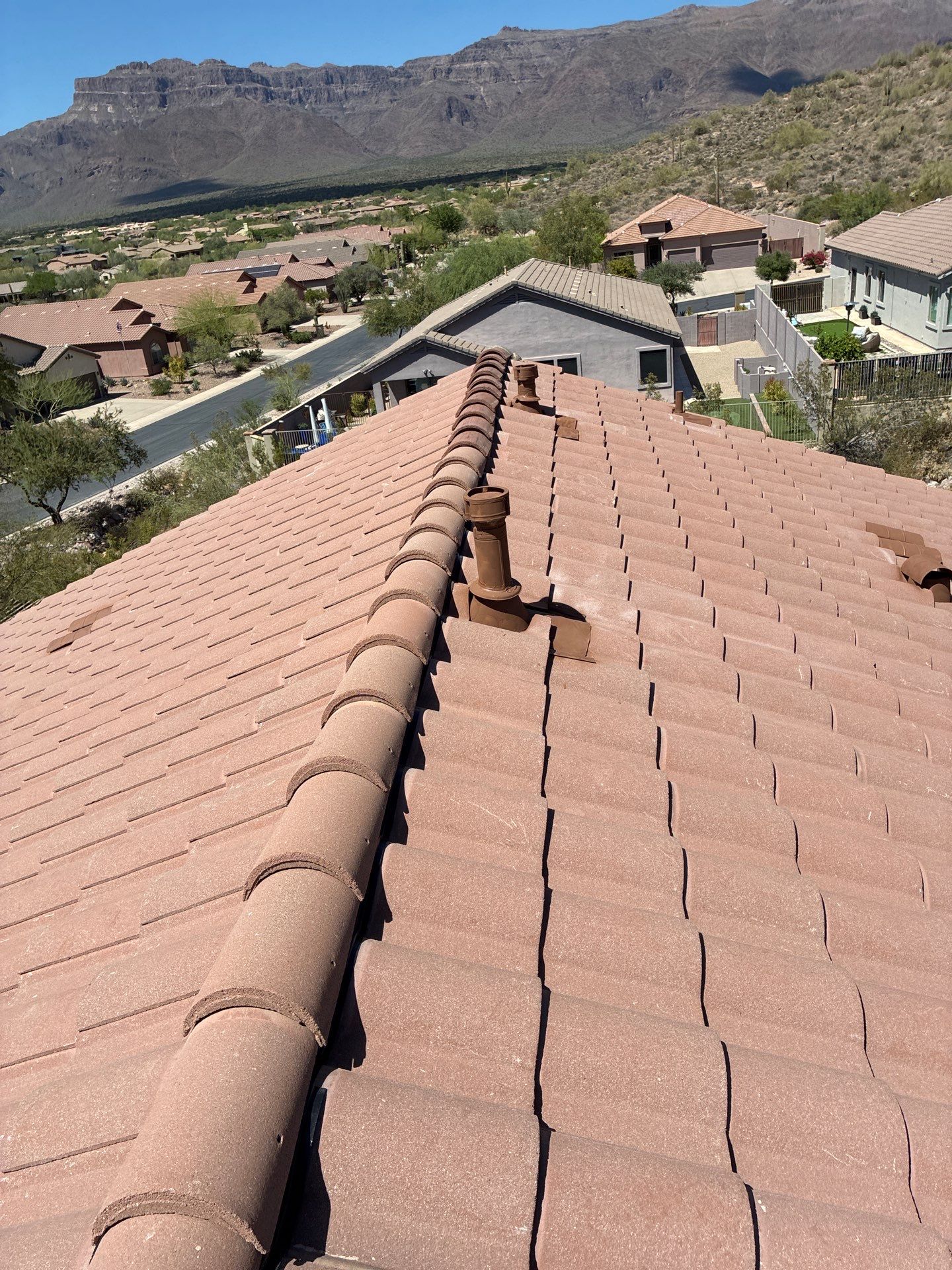 Tile Reset using Concrete Tiles in Gold Canyon by Weather-Tite Roofing