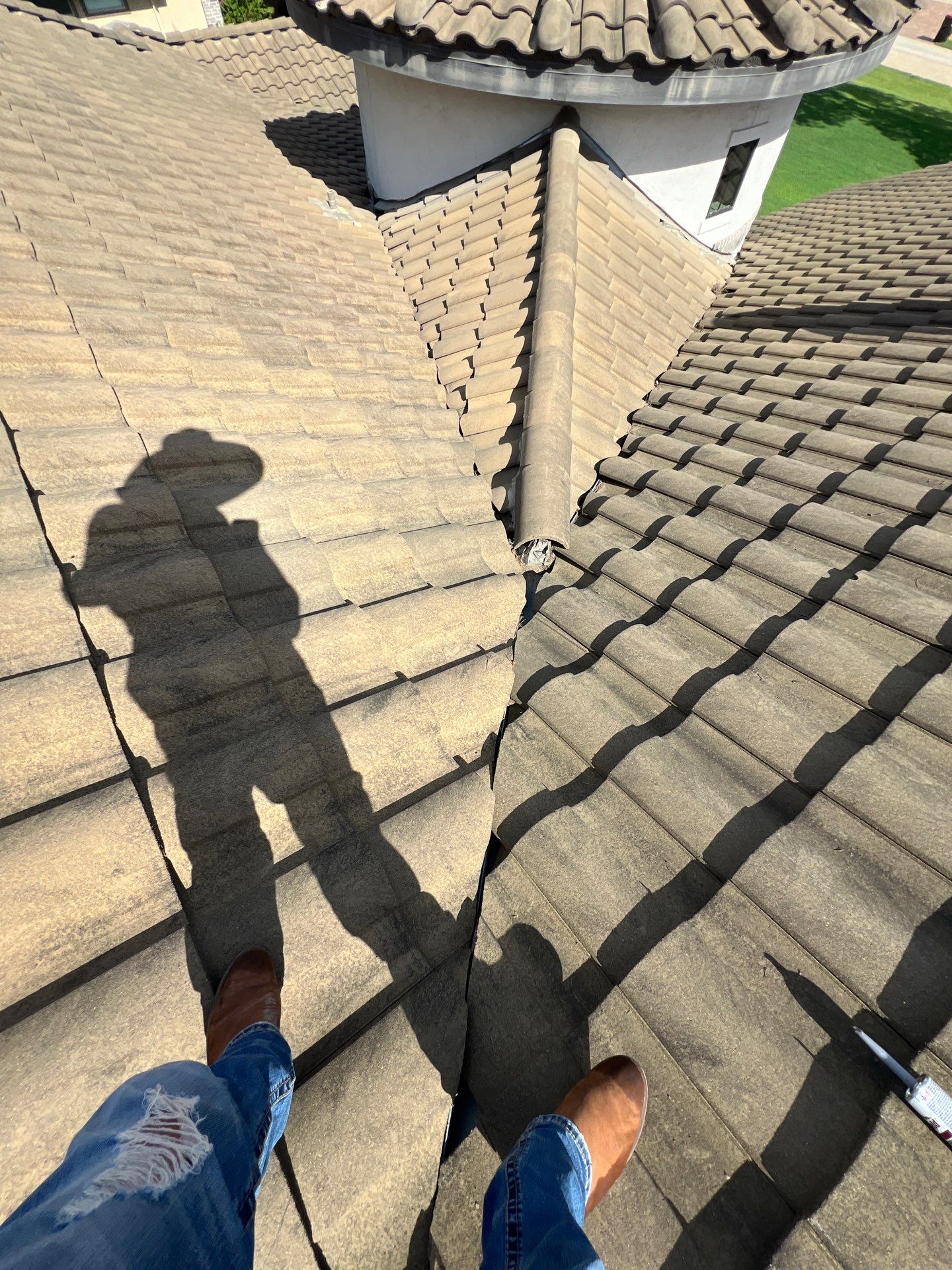 Residential Roofing Repair using tile by Roof Repair Company