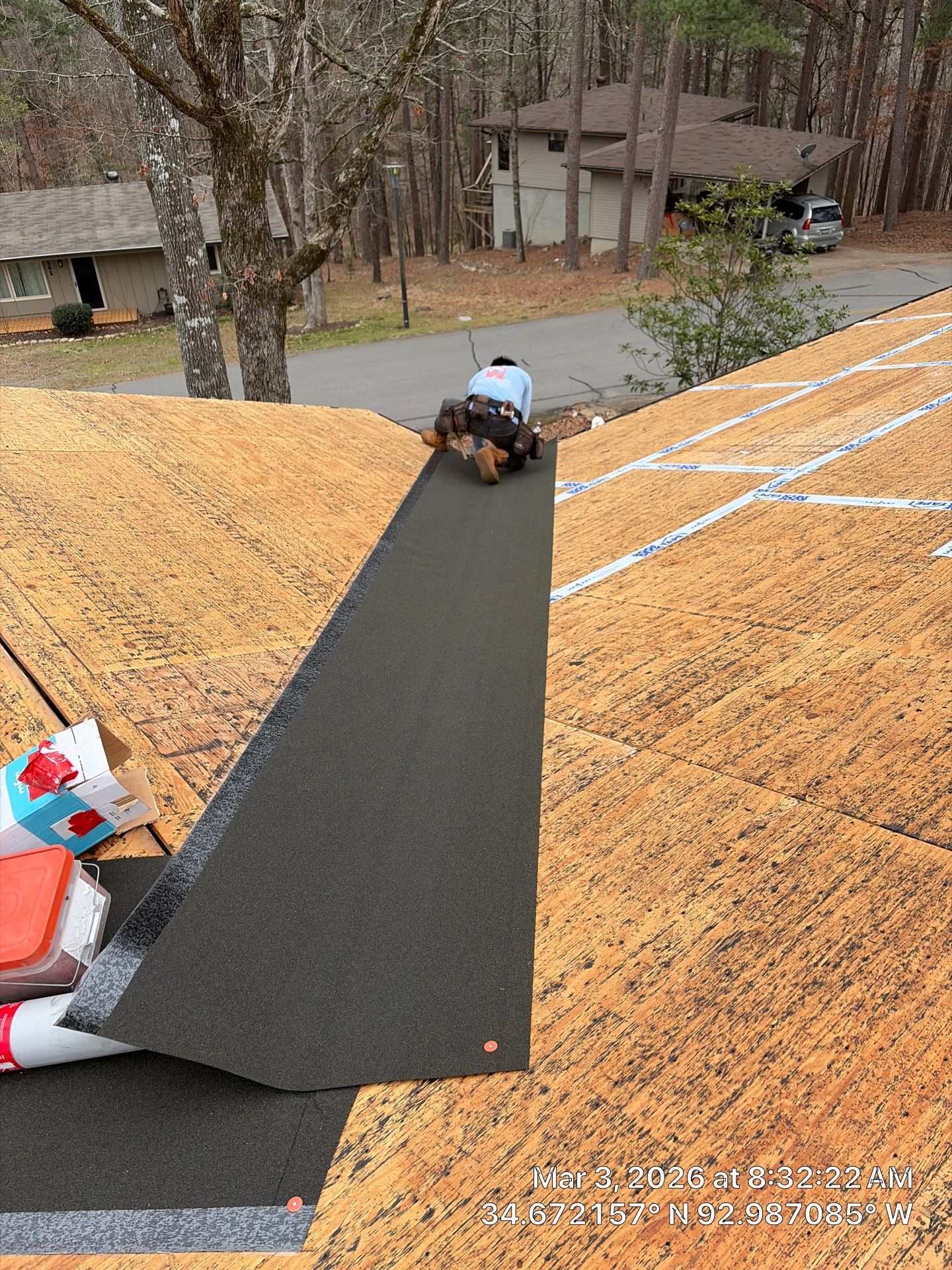 GAF Timberline HDZ Shingle Roof Replacement in Hot Springs Village by Temple Roofing and Exteriors