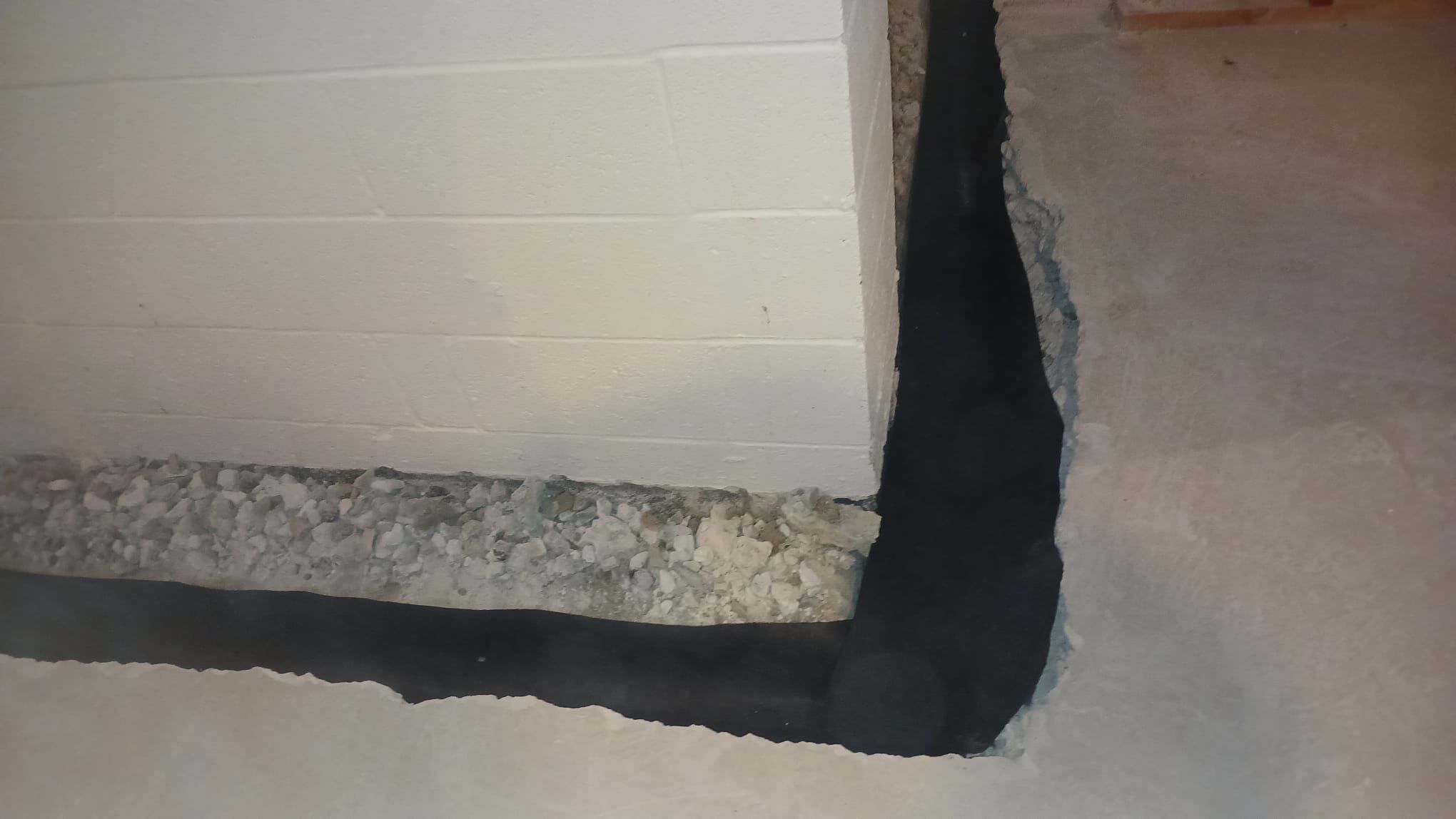 Interior French Drain With Radon Seal & Mold Remediation in Wall Township by Pure Service Pro, LLC 
