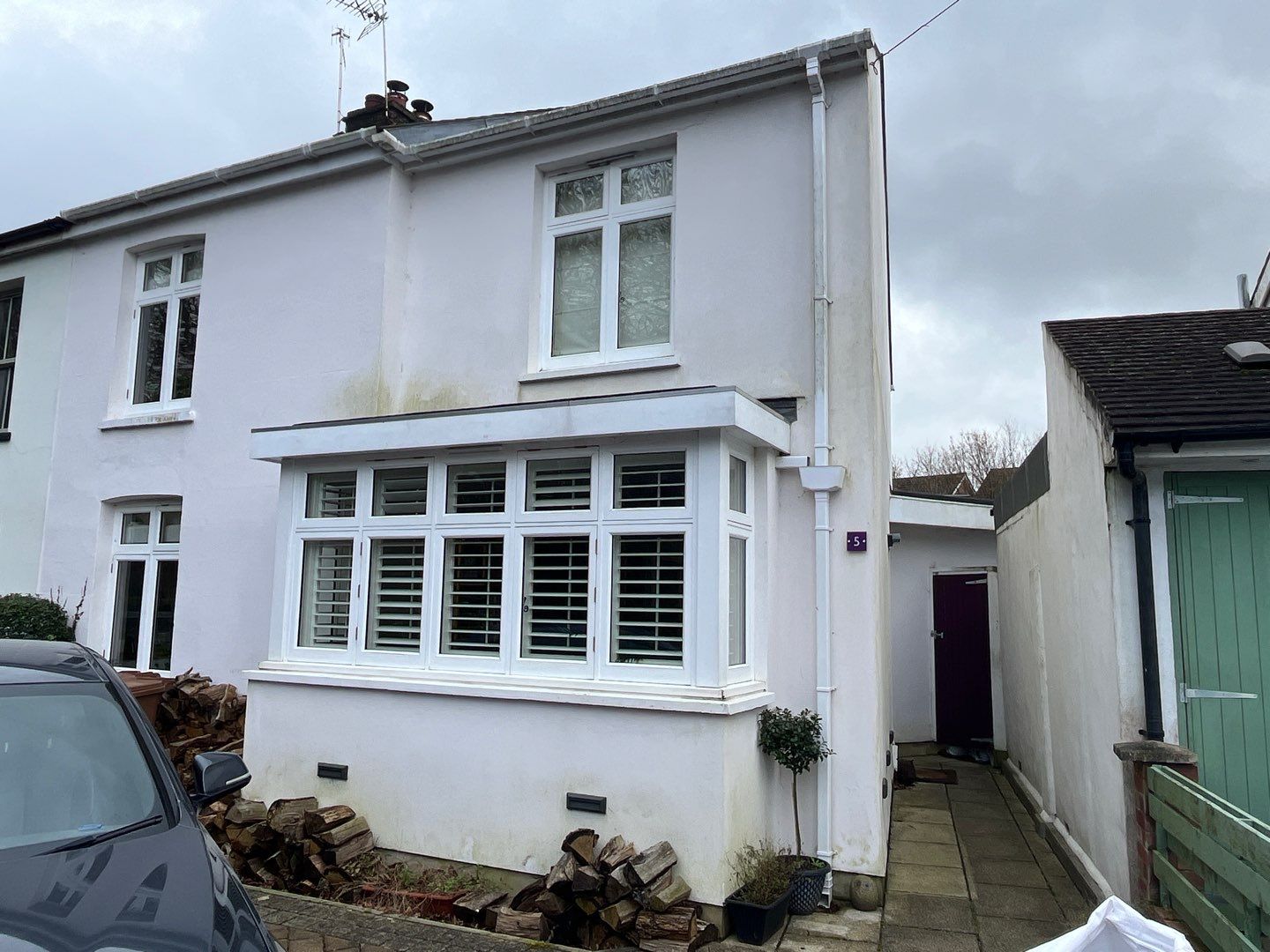 Render and patio clean using Softwash Equipment by Ges Exterior Cleaning ltd