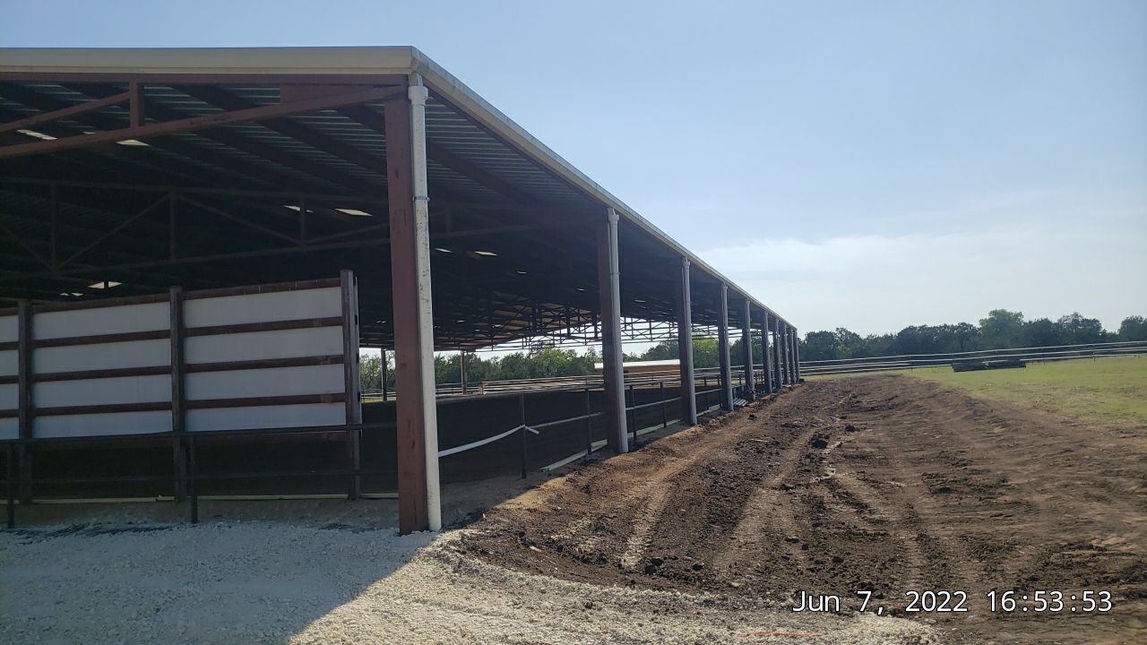 100K gallons for the horses and their arena! by Hill Country Rain Water