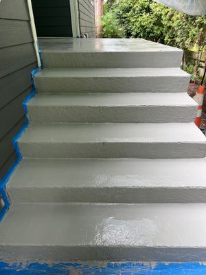 Epoxy Stairs & Sealcoat Driveway Application