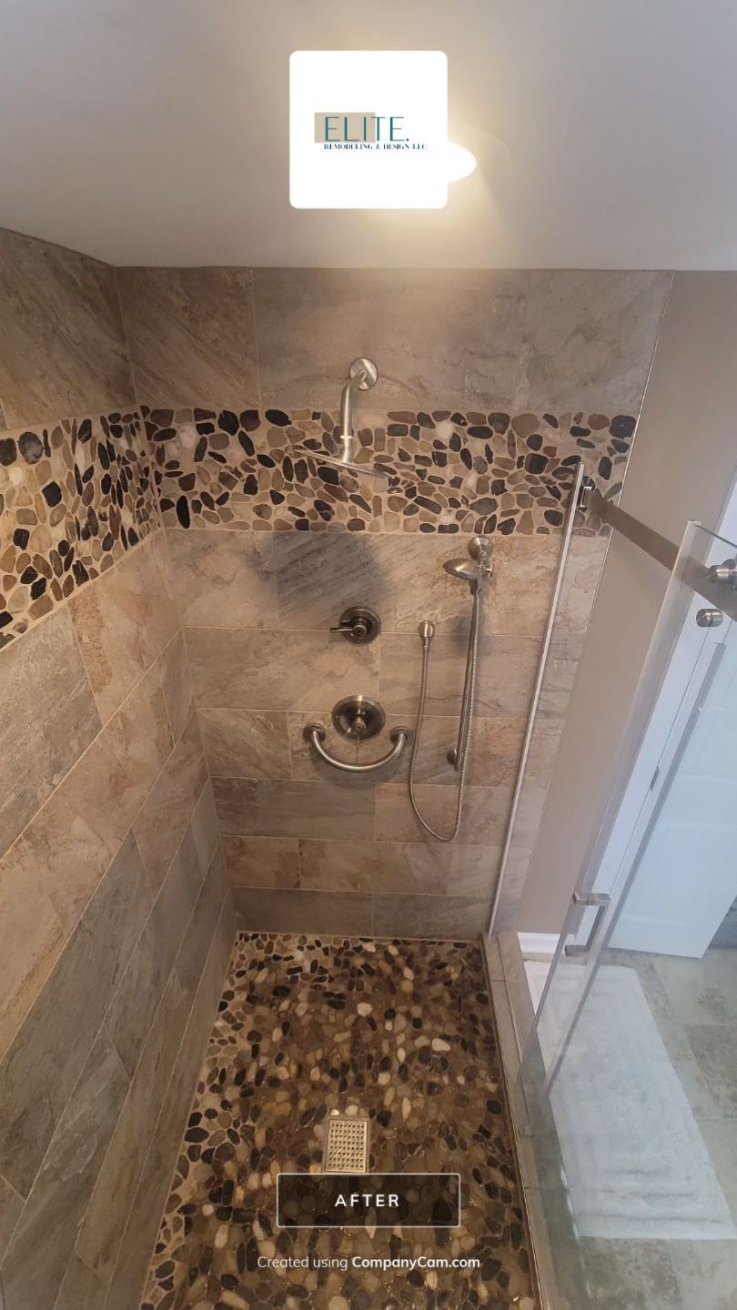 Holly Springs Stunning Shower Remodel by Elite Remodeling and Design LLC