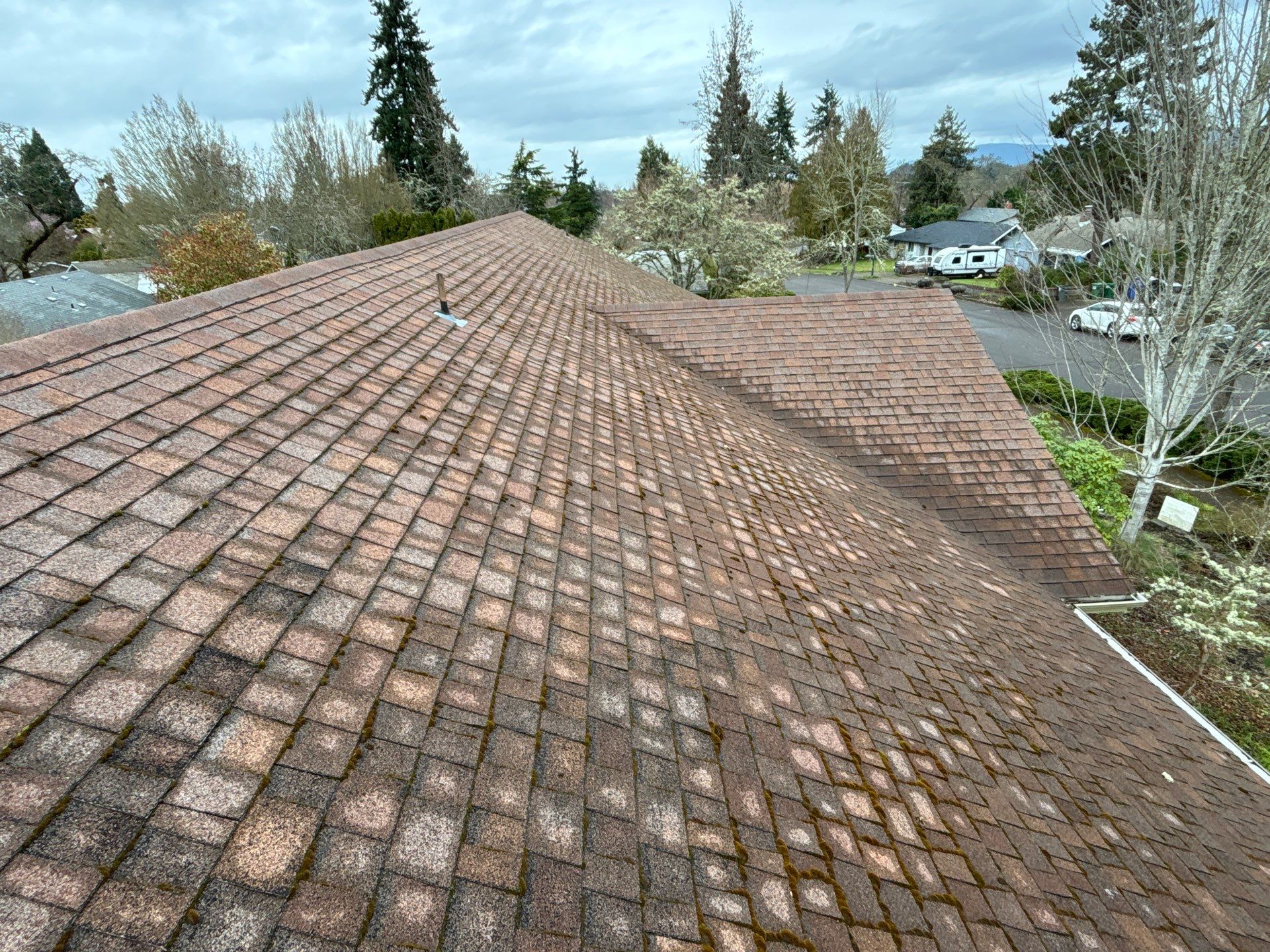 Residential Reroof using Owens Corning Duration Shingles in the color Brownwood. by BEST Roofing & Waterproofing