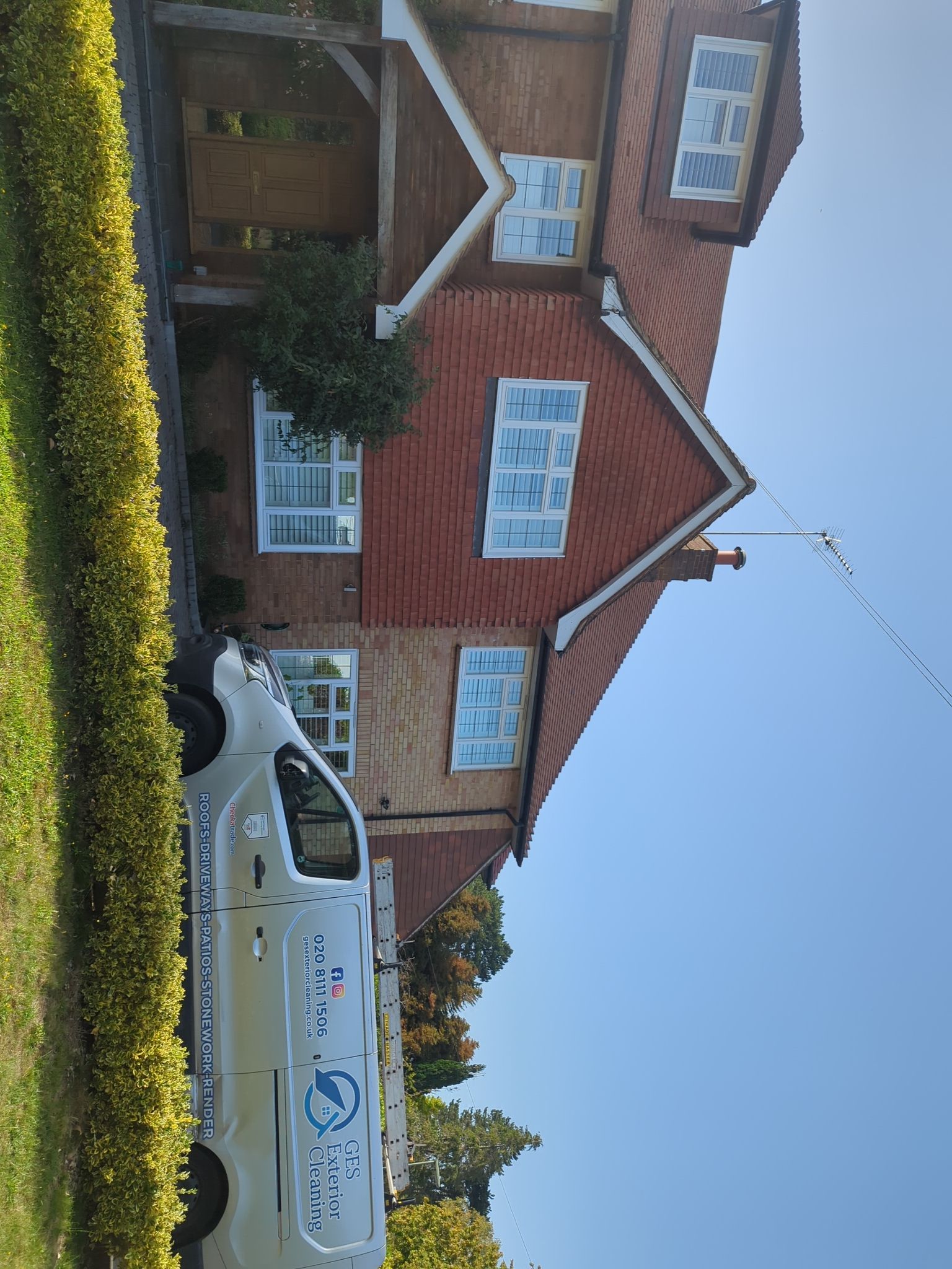 Exterior Clean - Roof - Patio - Driveway using Honda 15lpm Low Pressure Washing Machine by Ges Exterior Cleaning ltd