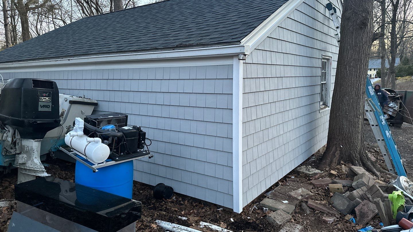 Siding Installation using Certainteed Cedar Impressions Sterling Gray by A Plus Exterior