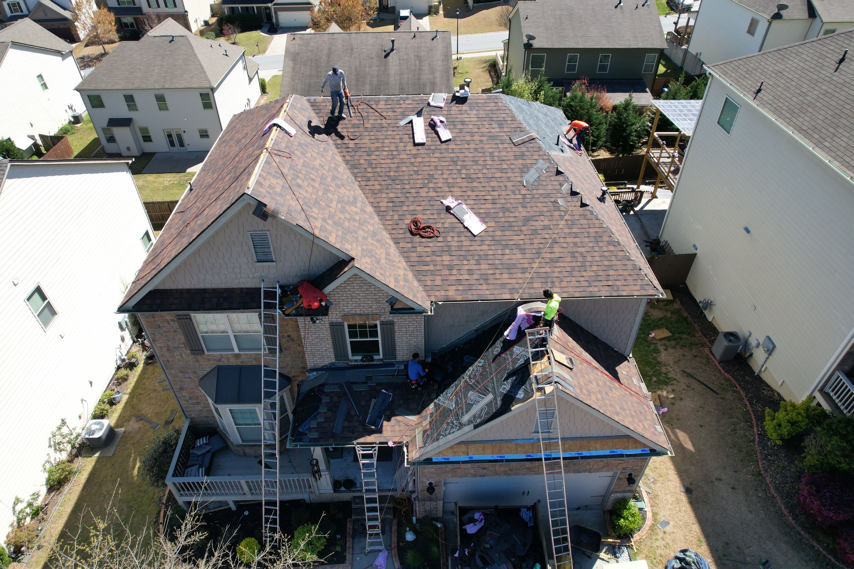 Residential Roofing Installation using Owens Corning by Inspector Roofing and Restoration