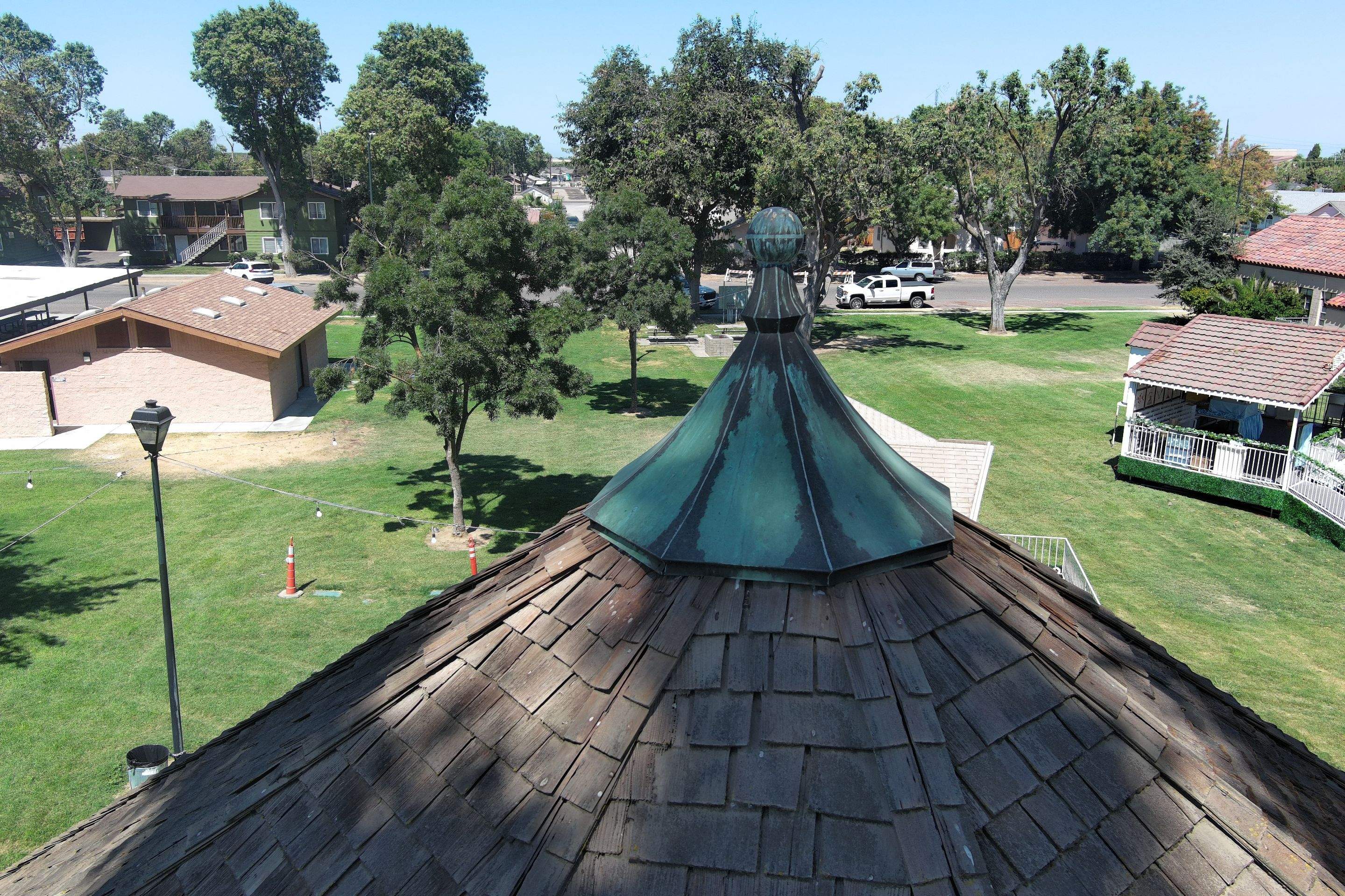 City of Gustine Gazebo project by Straight Edge Roofing Inc