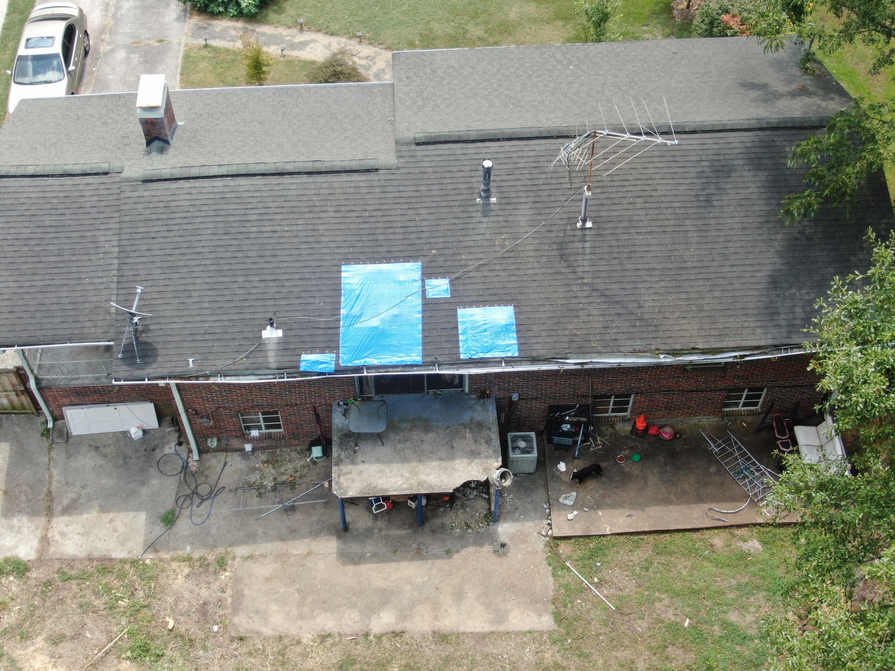 Roof Repair from tree Fall by Ajayi Design and Construction 