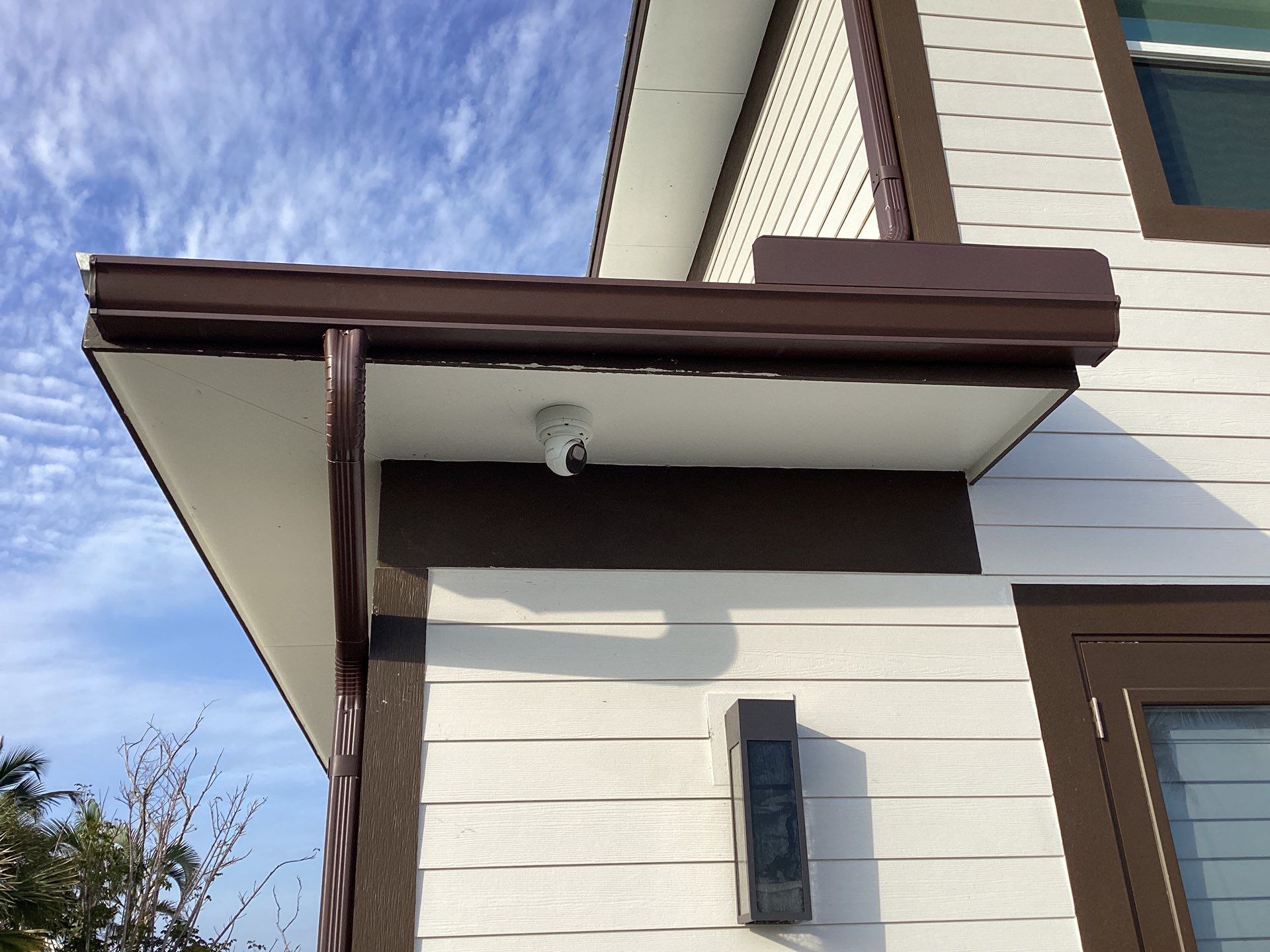 Brown Gutter Installation in Sanibel FL by Gutter Professors
