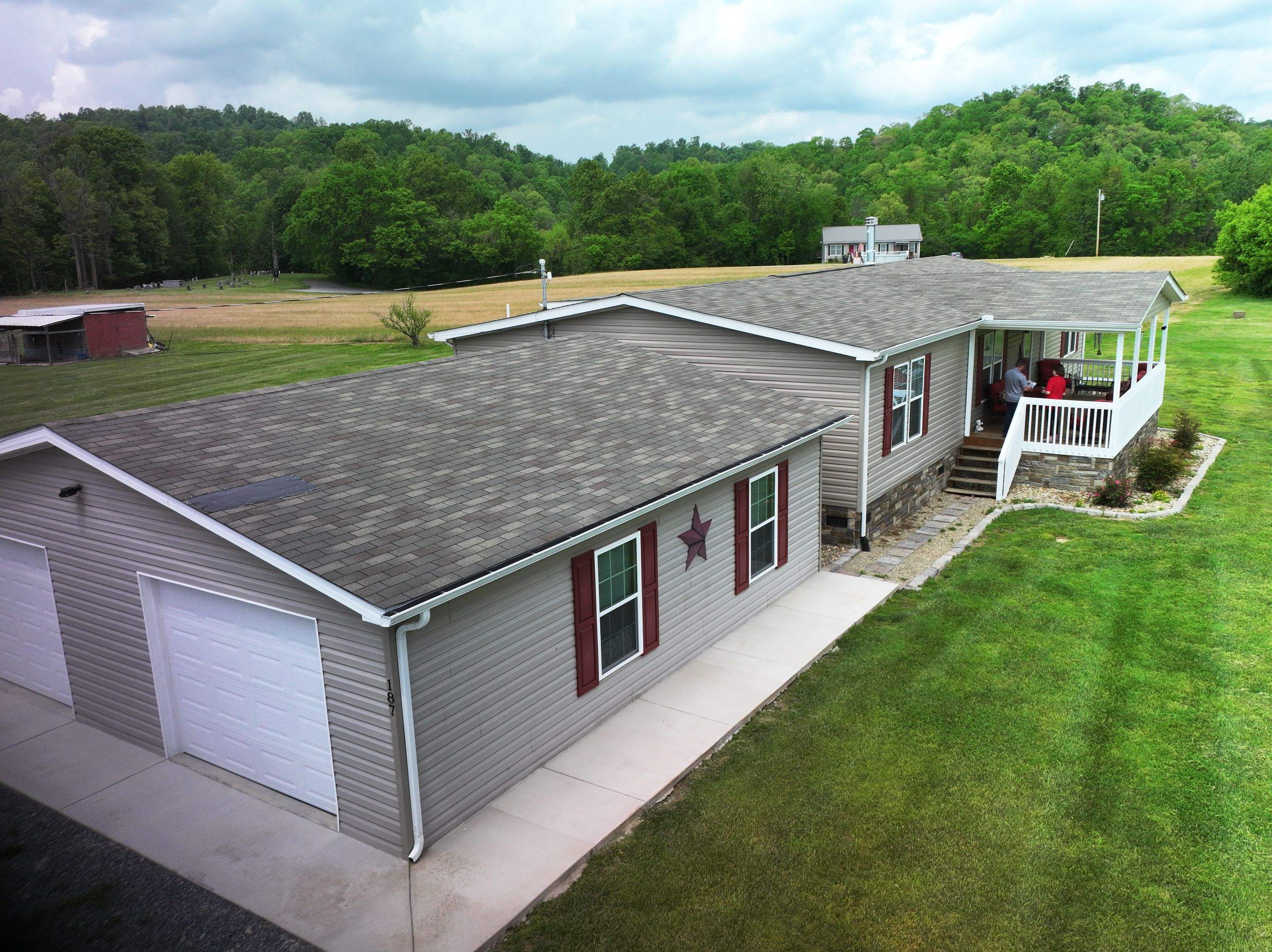 Burnished Slate Frost AG Panel by Omnia Roofing