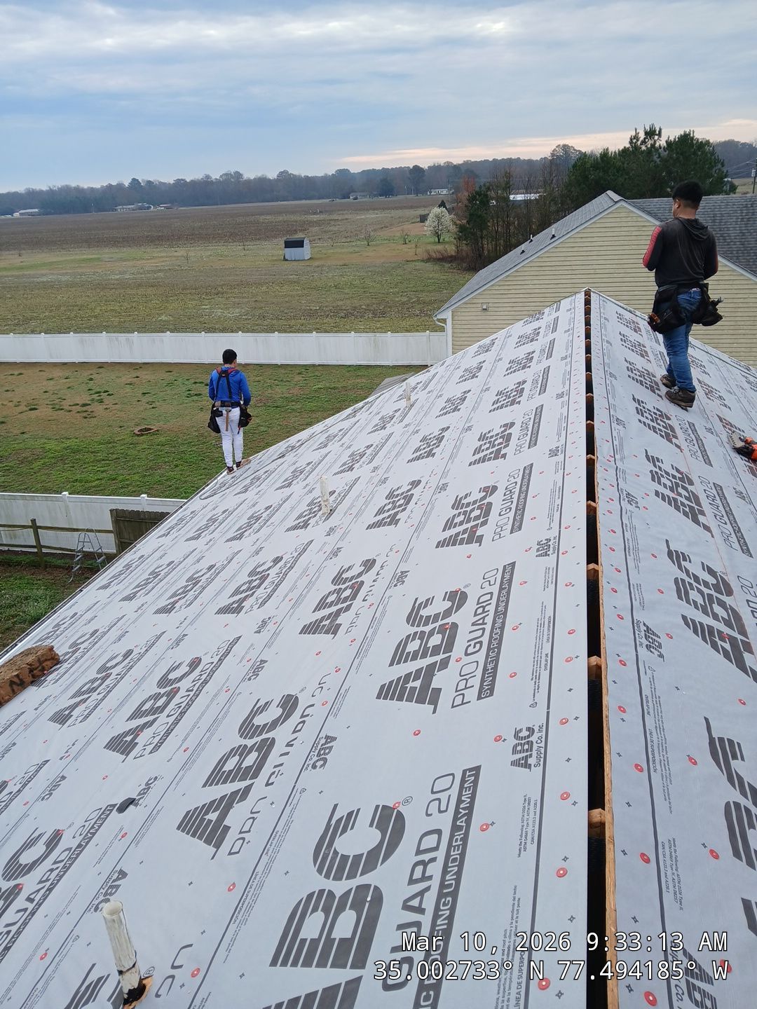 Charcoal Black Roof Replacement in Trenton, NC by RGR Construction and Roofing, LLC